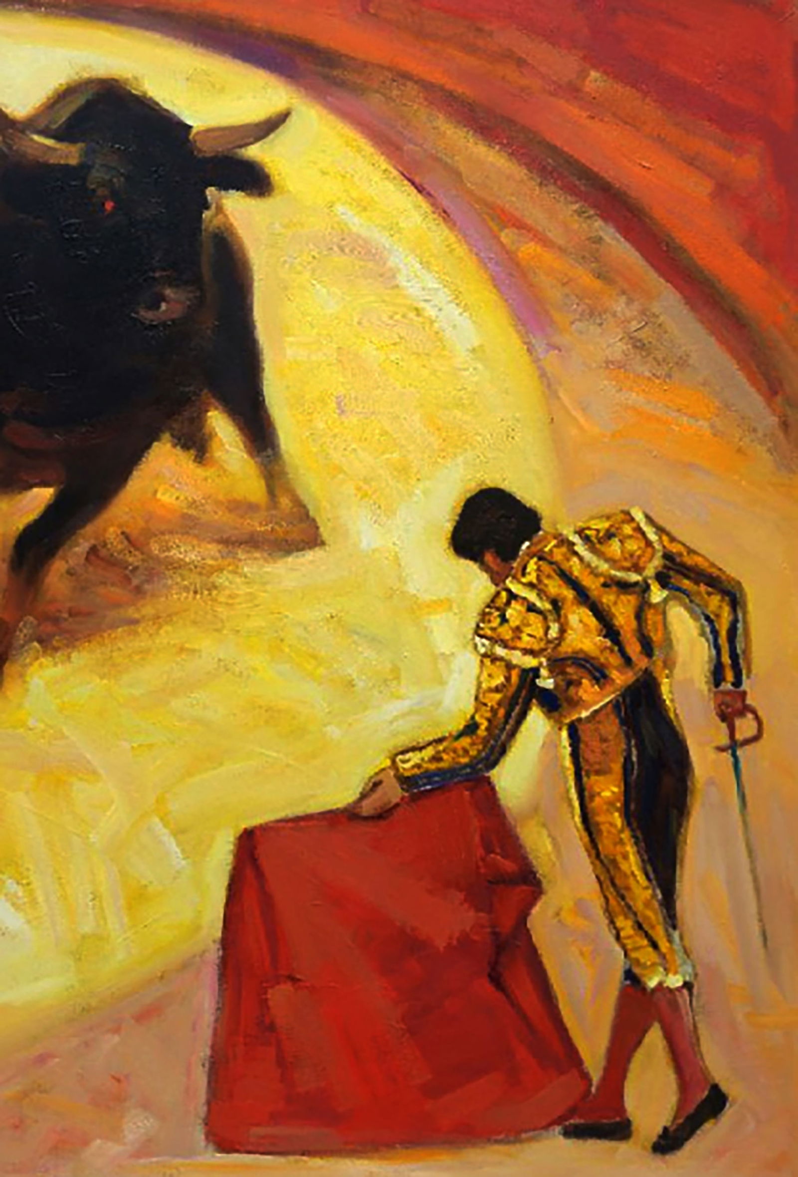 Oil painting Matador fight in the arena Yuri Shkrob - 5