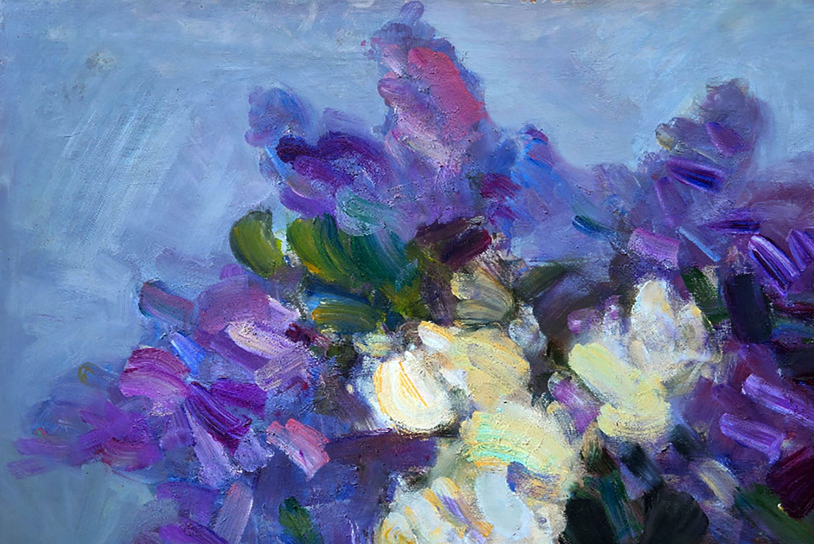 Oil painting Fragrant Lilac in a Vase Yuri Shkrob - 2