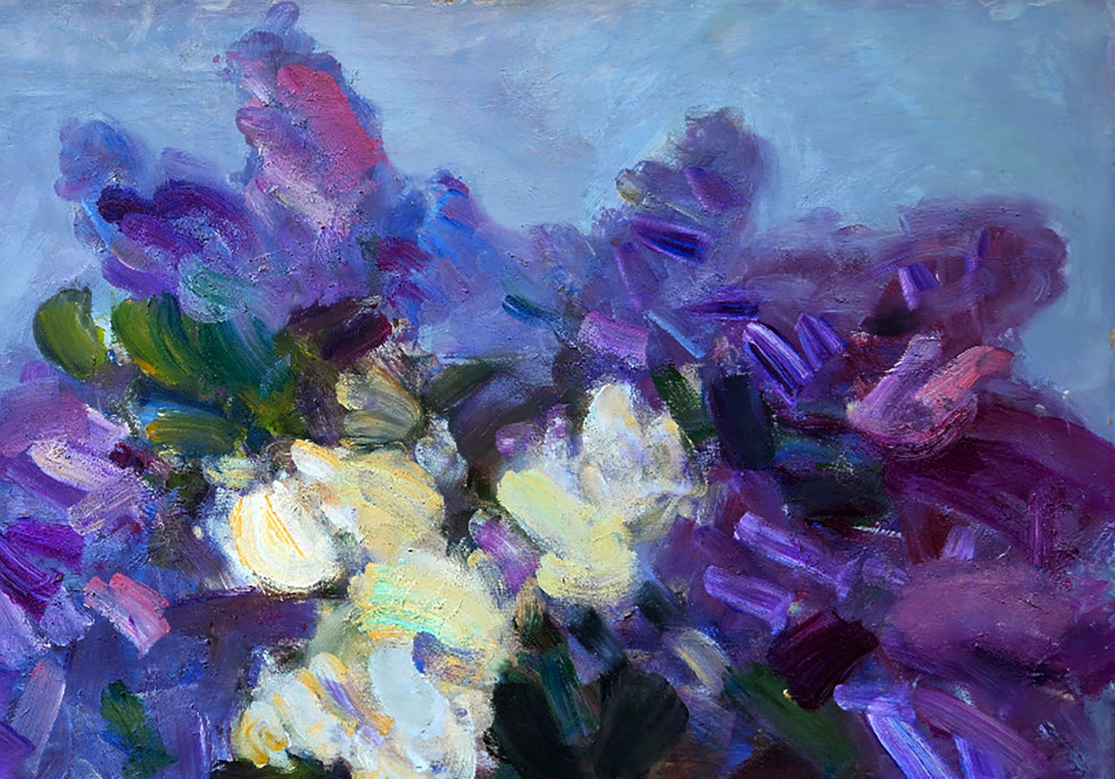 Oil painting Fragrant Lilac in a Vase Yuri Shkrob - 3