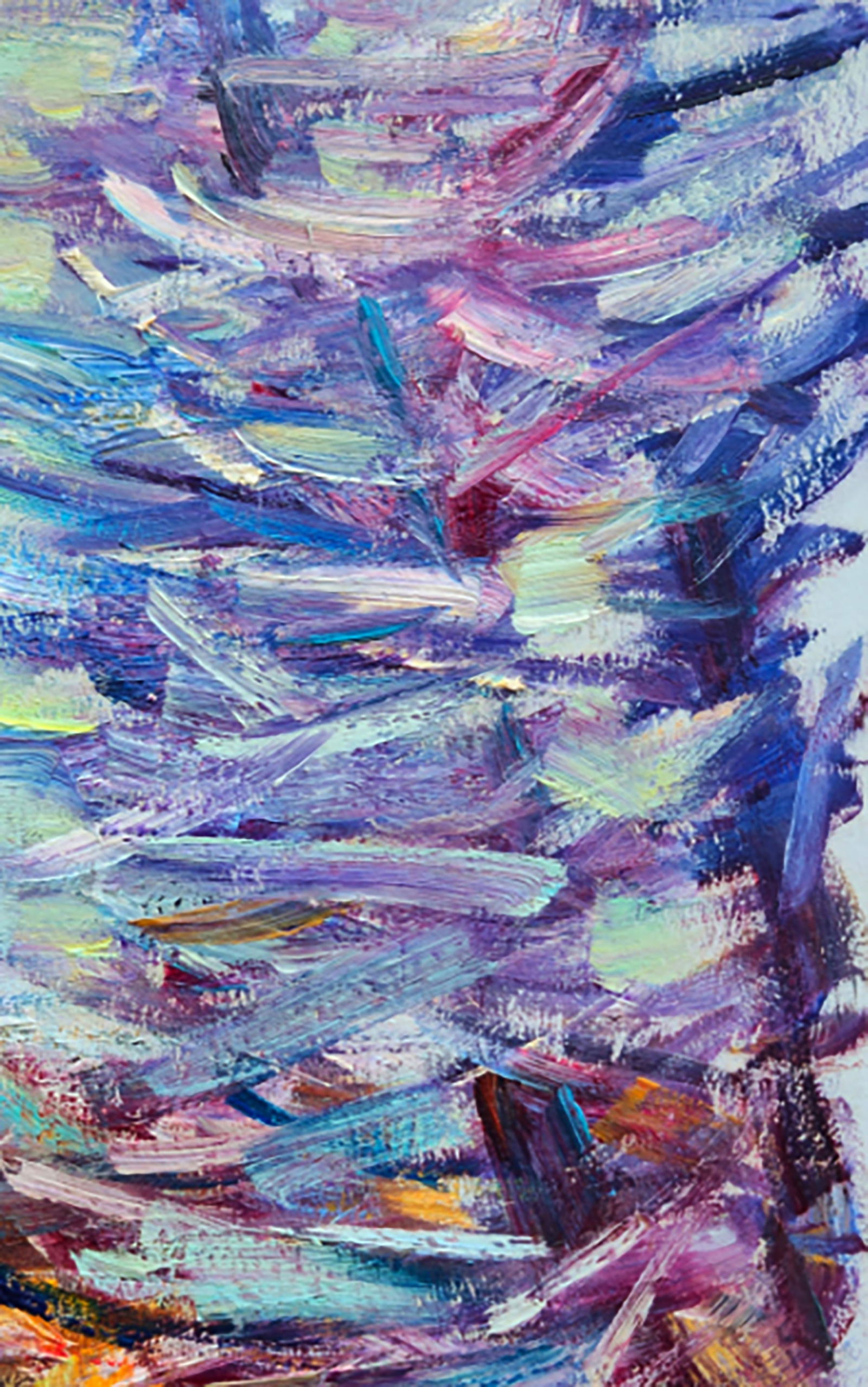 Oil painting Snowy morning outside the window Yuri Shkrob - 3