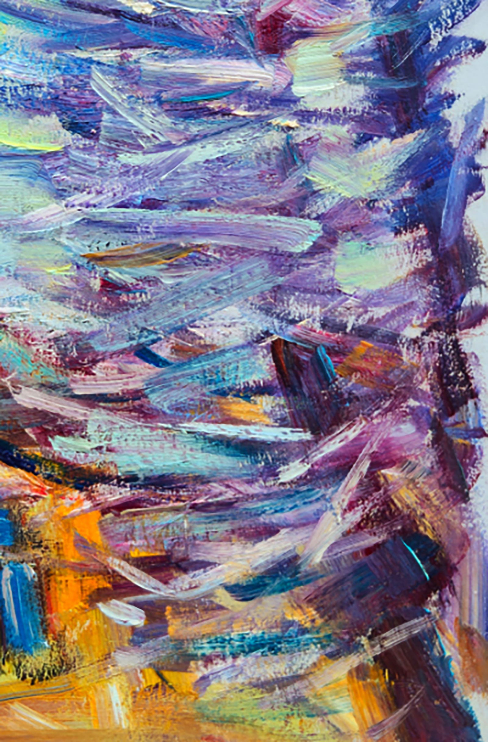 Oil painting Snowy morning outside the window Yuri Shkrob - 5