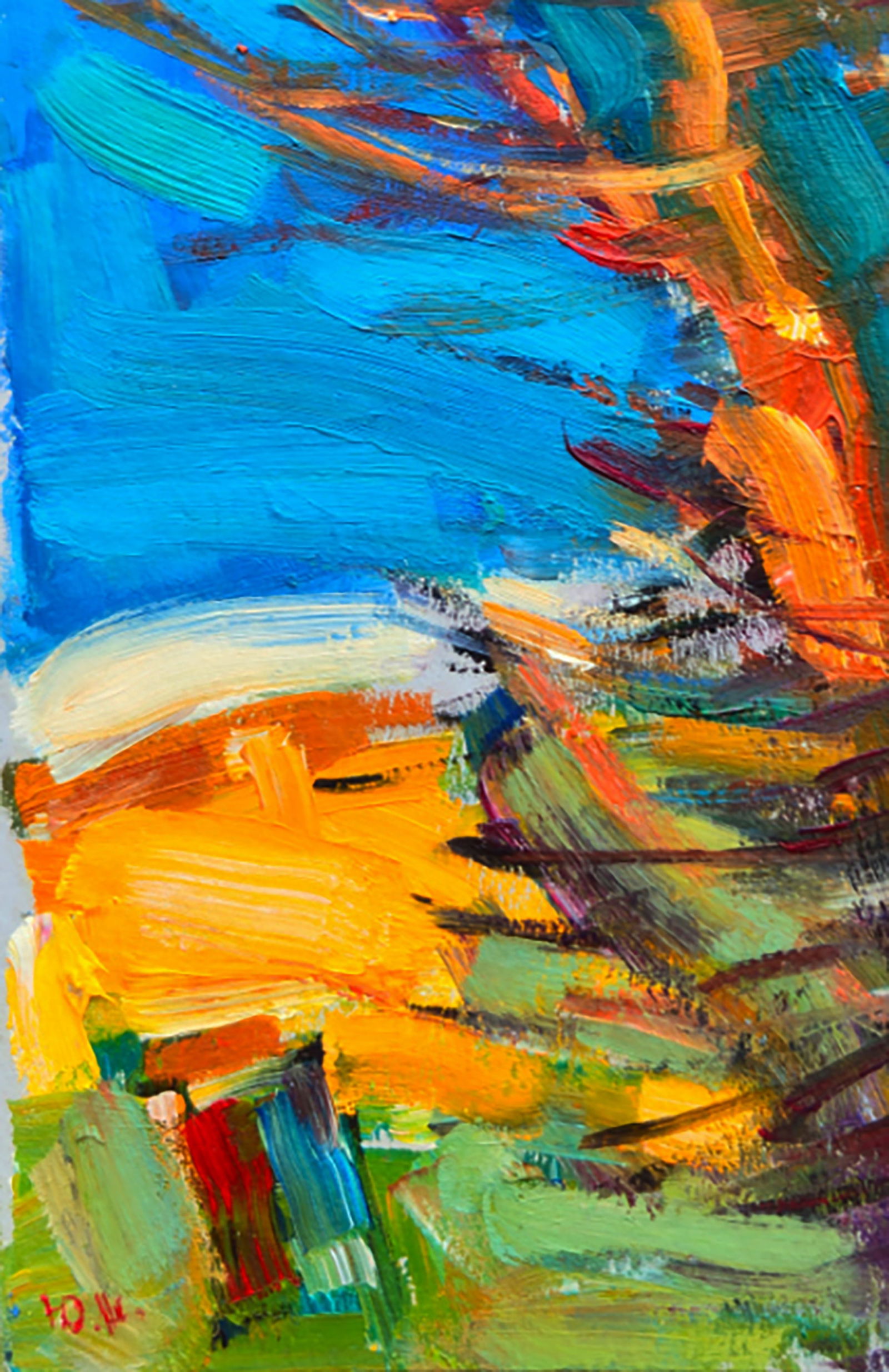 Oil painting Sunny summer morning Yuri Shkrob - 4