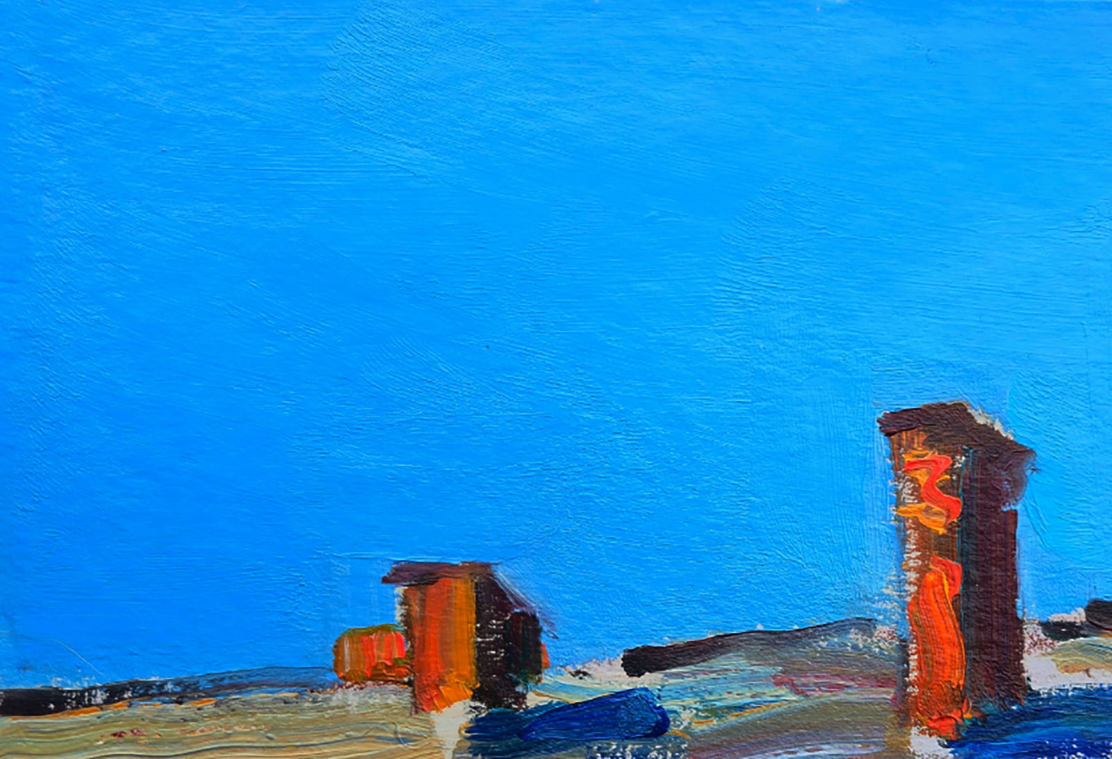 Oil painting Sunny quiet summer day Yuri Shkrob - 2