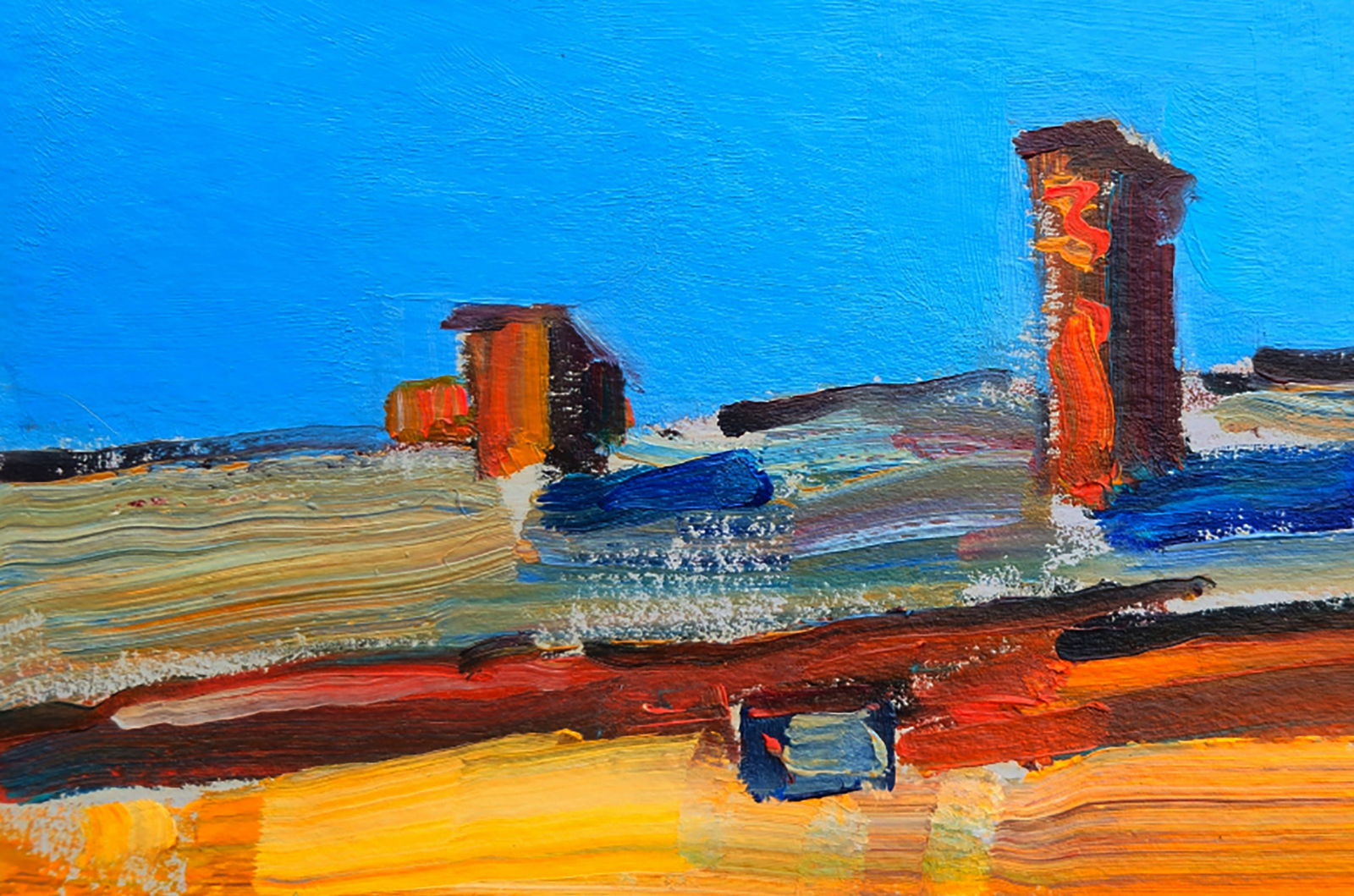 Oil painting Sunny quiet summer day Yuri Shkrob - 4