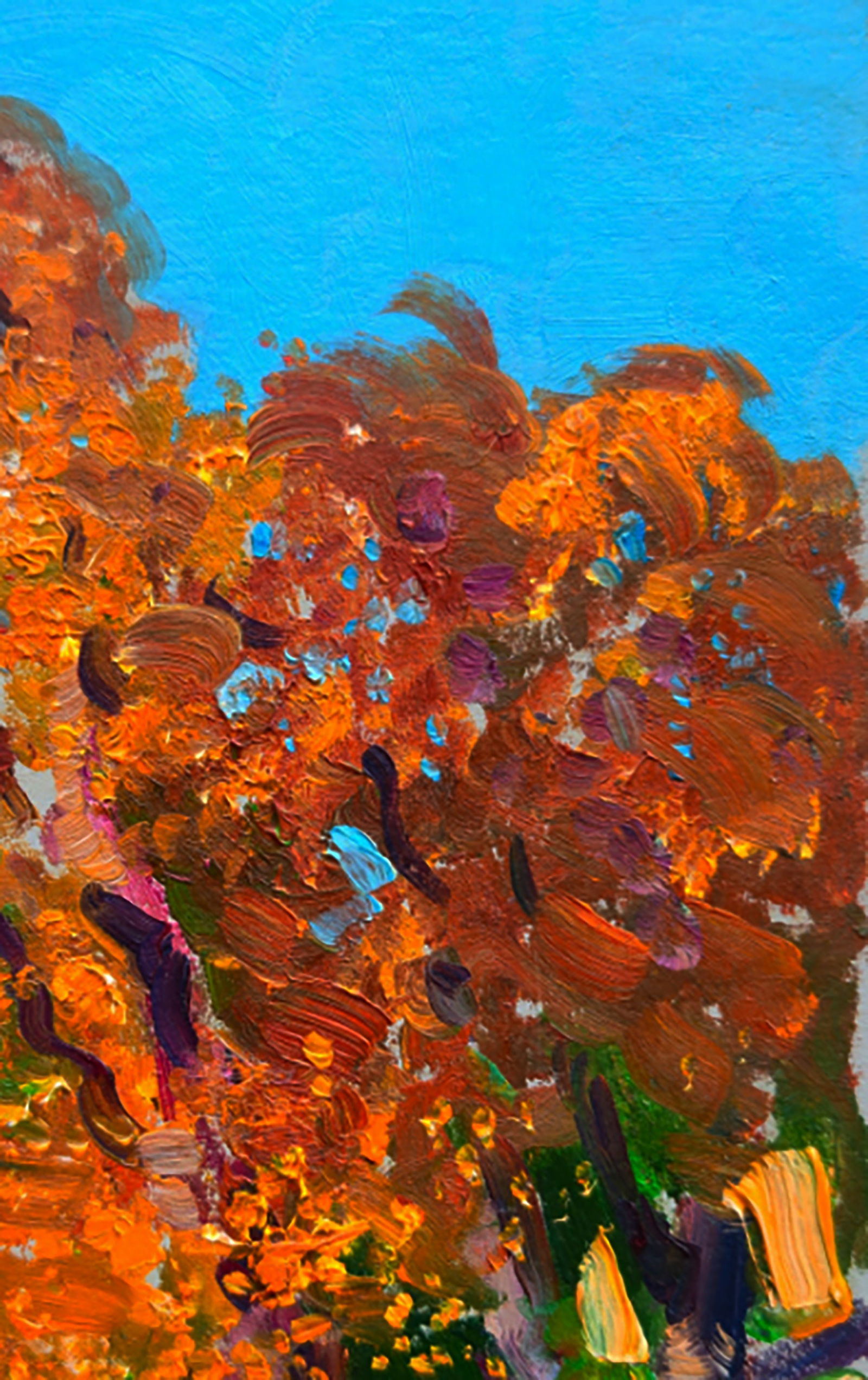 Oil painting Autumn sun in the park Yuri Shkrob - 3