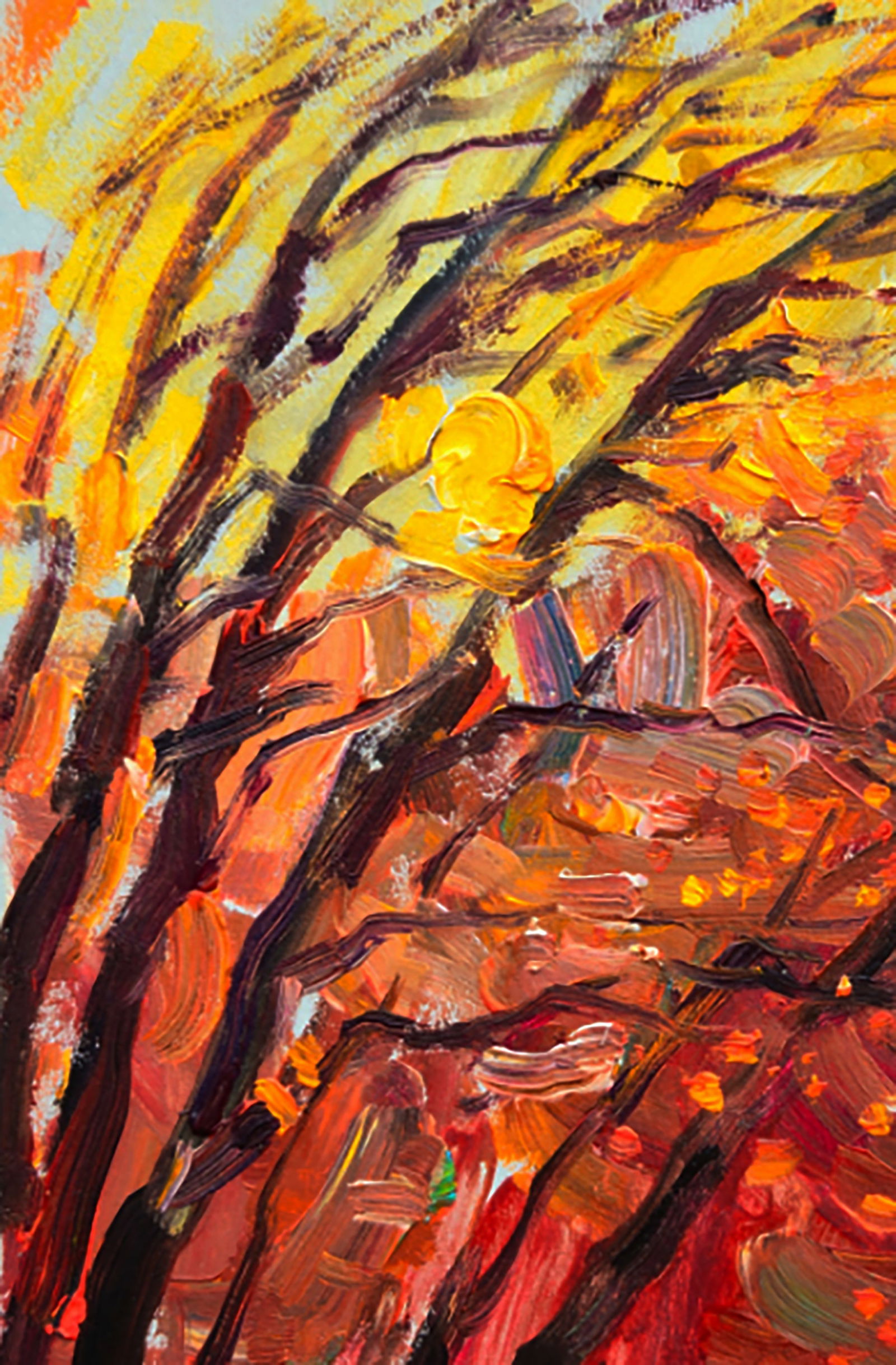 Oil painting The sun of the fading day Yuri Shkrob - 2