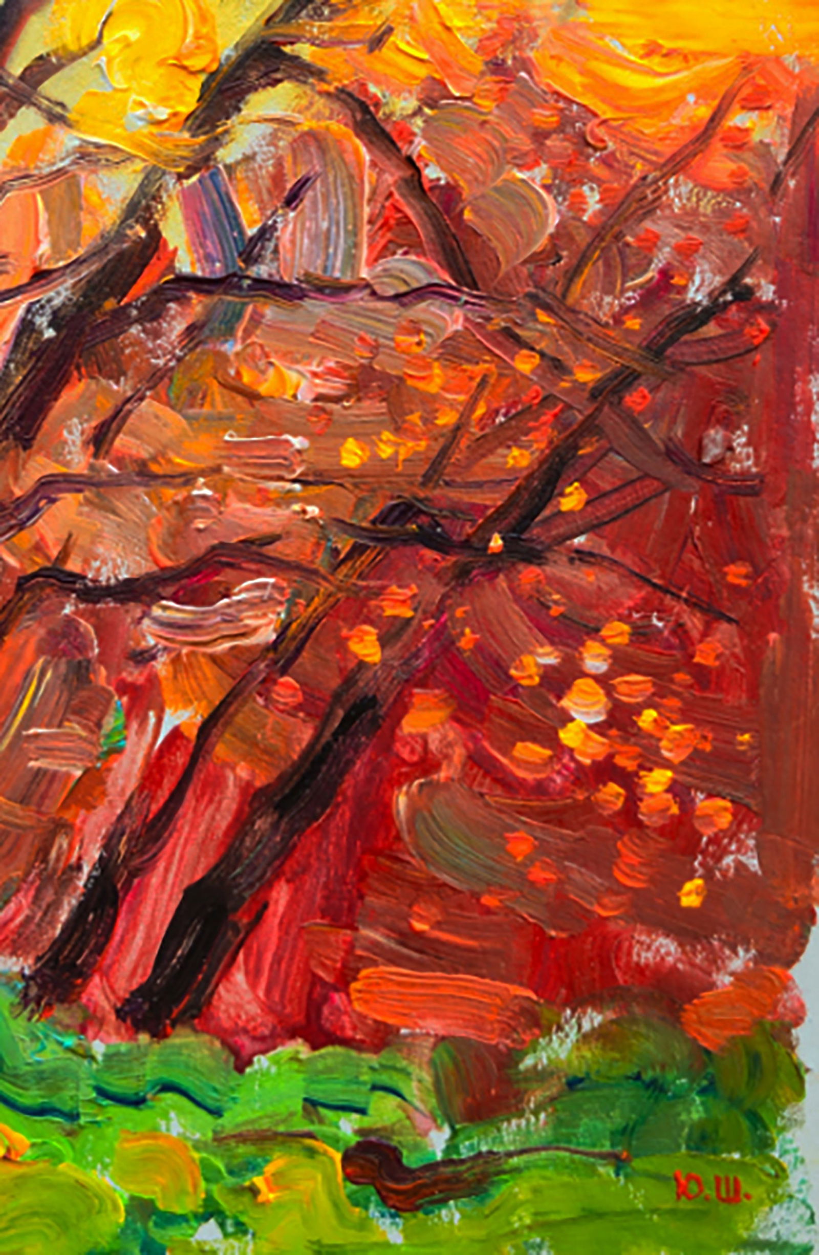 Oil painting The sun of the fading day Yuri Shkrob - 4