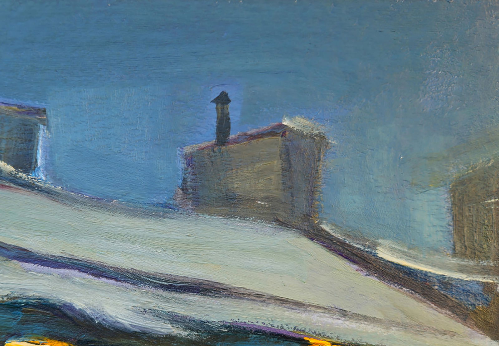 Oil painting Twilight in the gray city Yuri Shkrob - 3