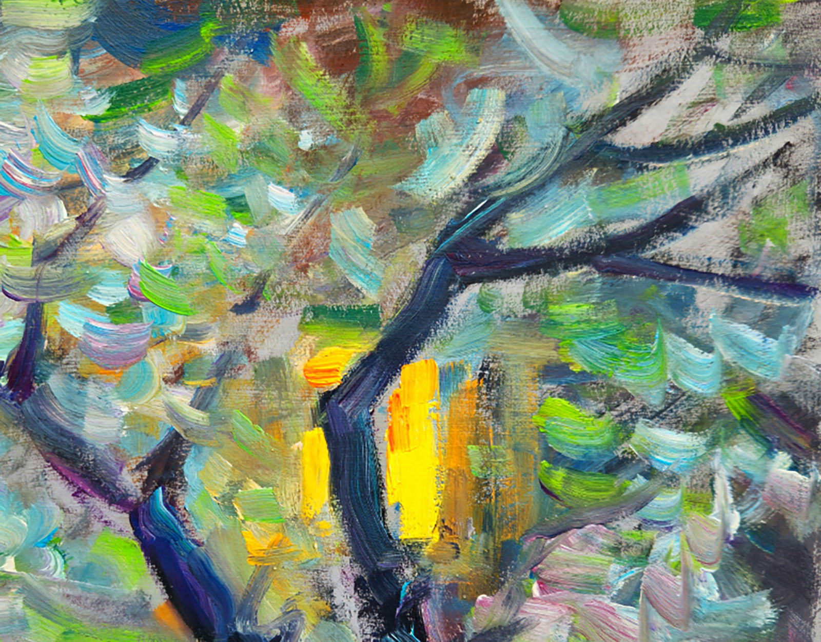 Oil painting Spring twilight in nature Yuri Shkrob - 3