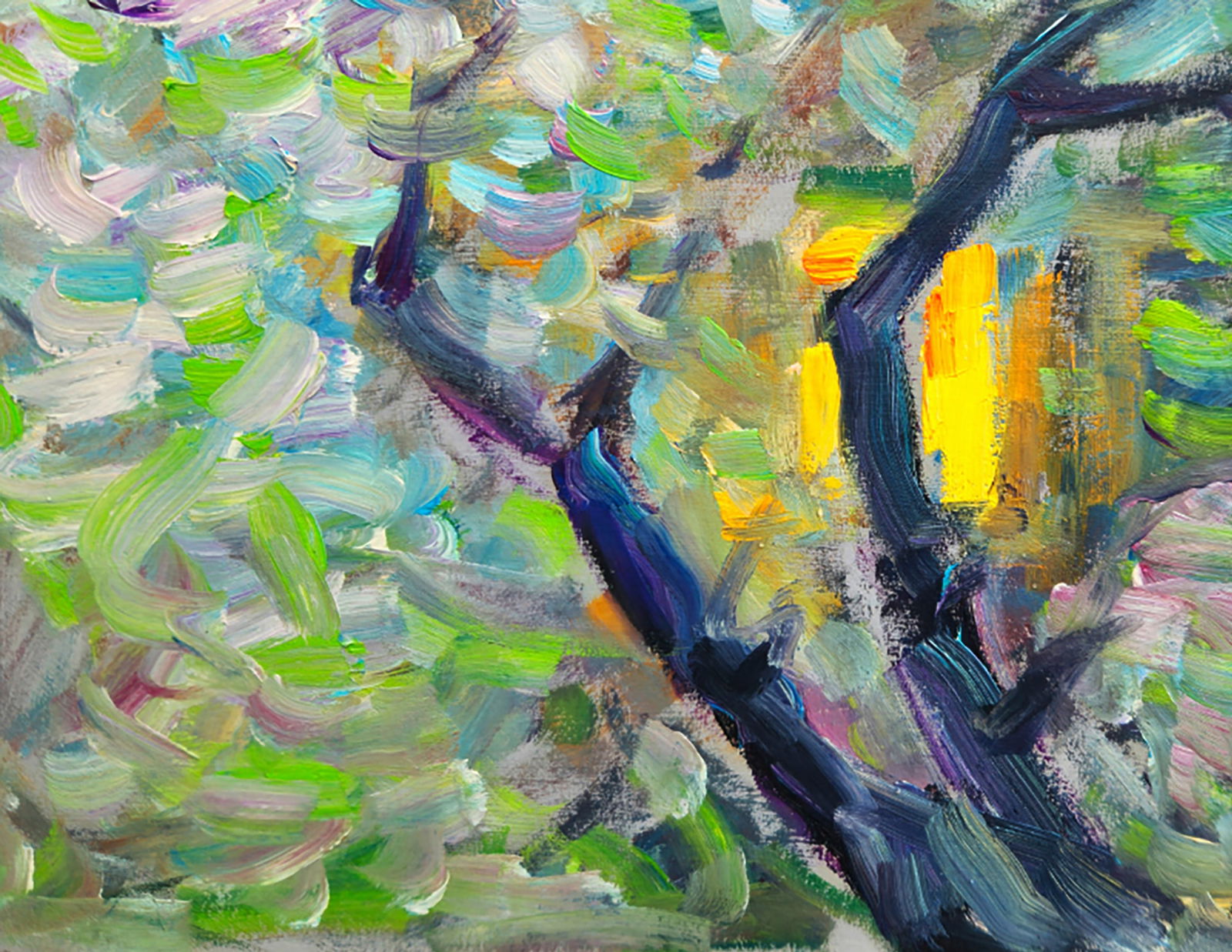 Oil painting Spring twilight in nature Yuri Shkrob - 4