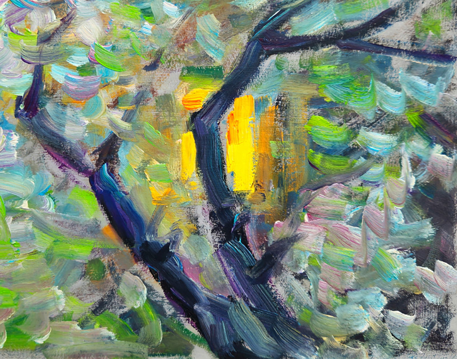 Oil painting Spring twilight in nature Yuri Shkrob - 5