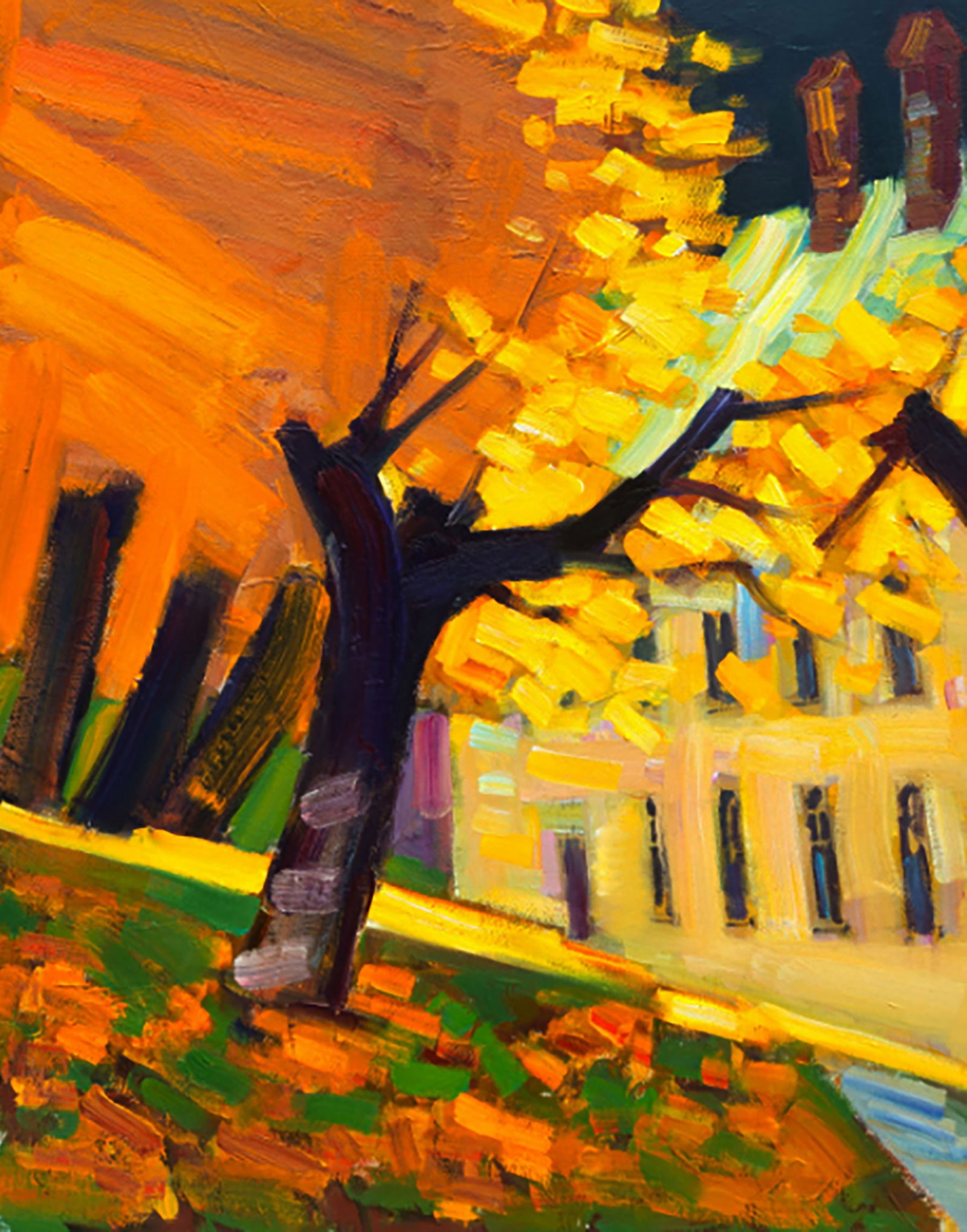 Oil painting Triumph of Autumn Yuri Shkrob - 4