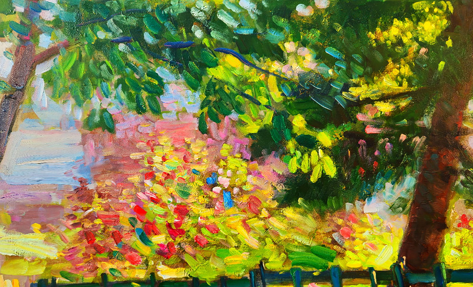 Oil painting A corner of the garden Yuri Shkrob - 2
