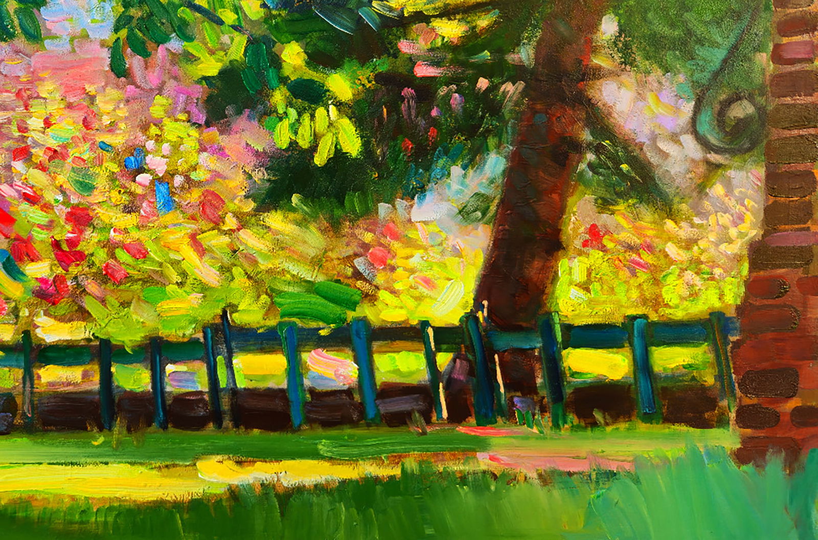 Oil painting A corner of the garden Yuri Shkrob - 5