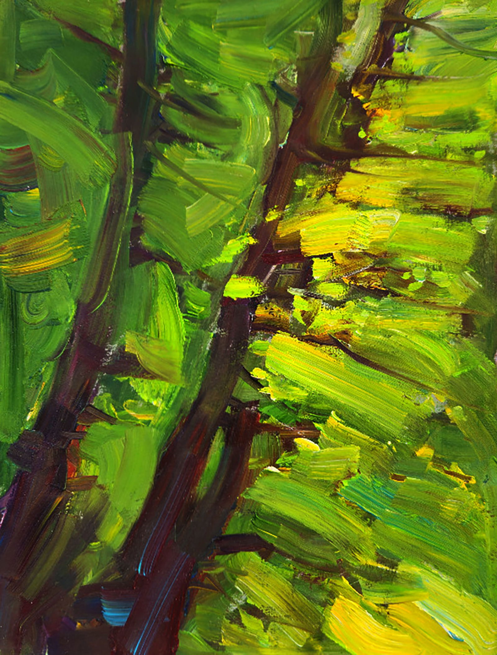 Oil painting Morning in the park Yuri Shkrob (1 of 5)