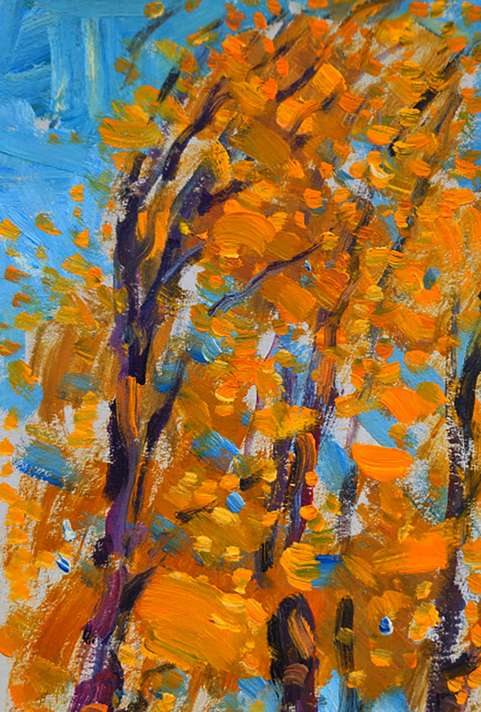 Oil painting A warm autumn day Yuri Shkrob - 2