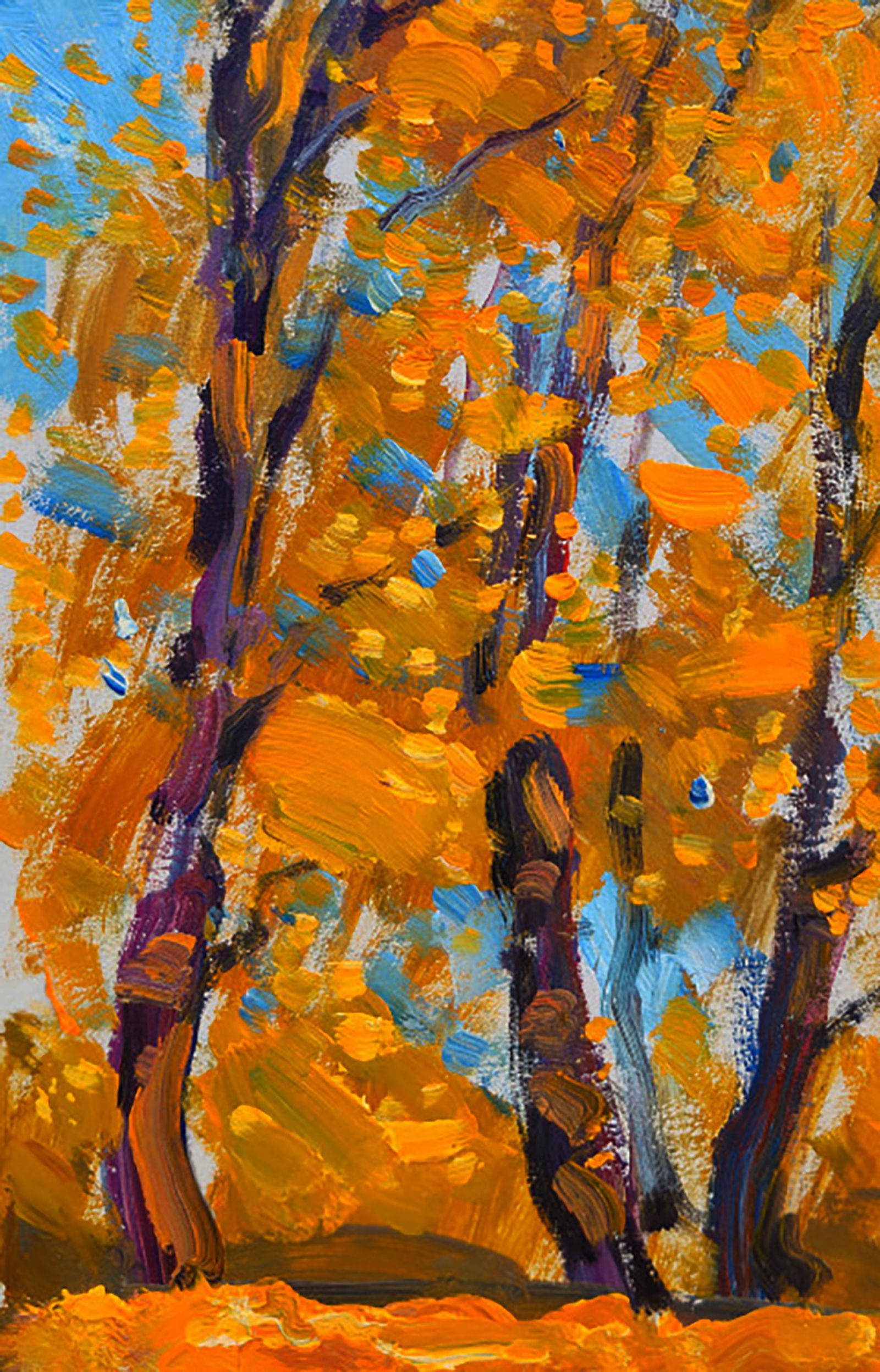 Oil painting A warm autumn day Yuri Shkrob - 4