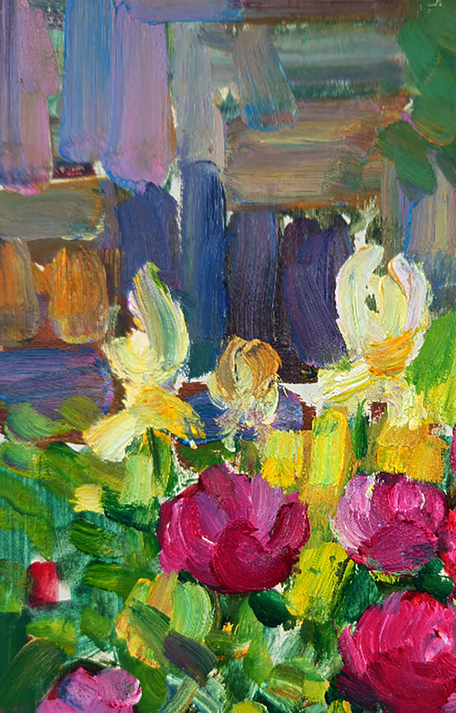 Oil painting Flowers in the Garden Yuri Shkrob - 2