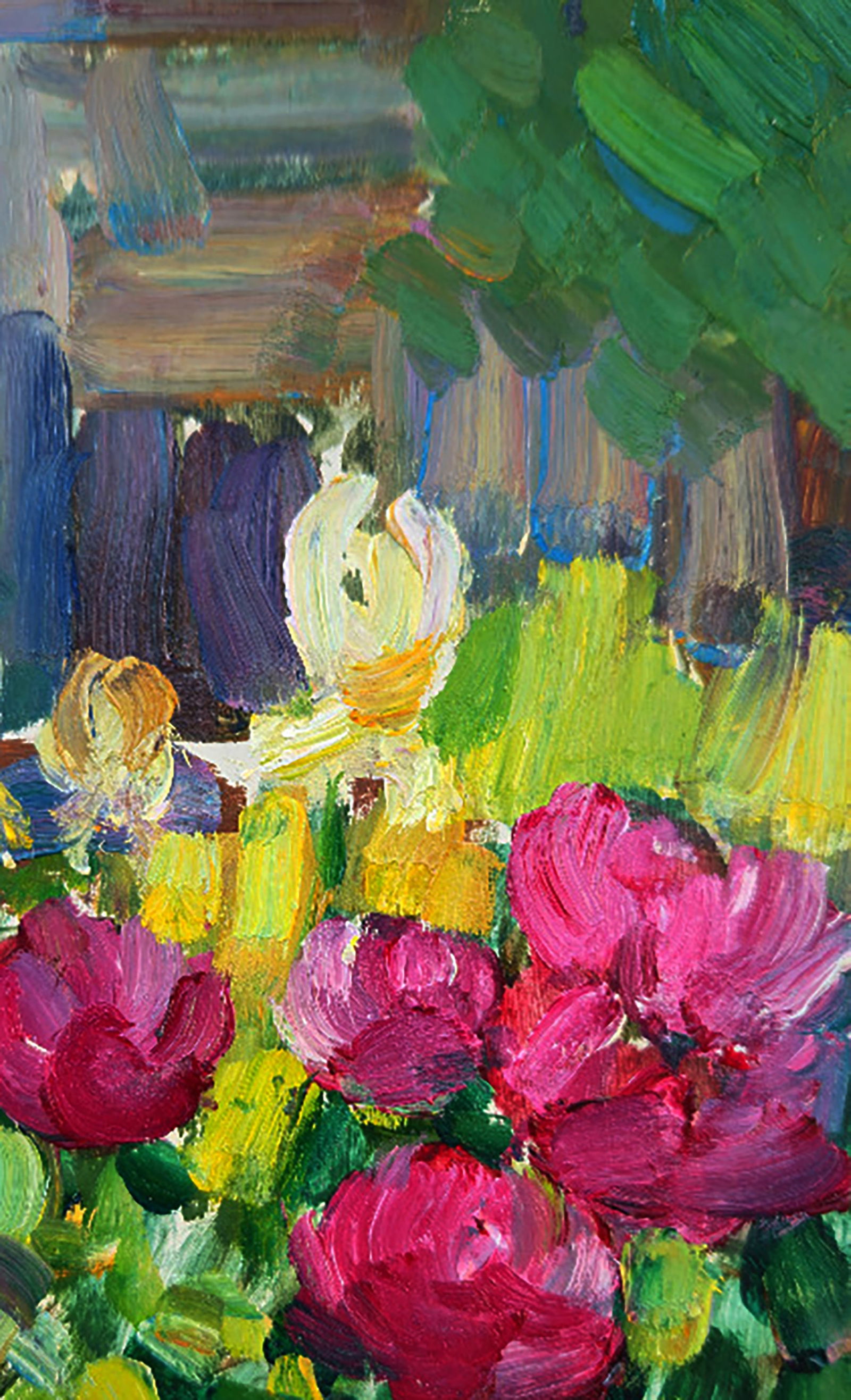 Oil painting Flowers in the Garden Yuri Shkrob - 3