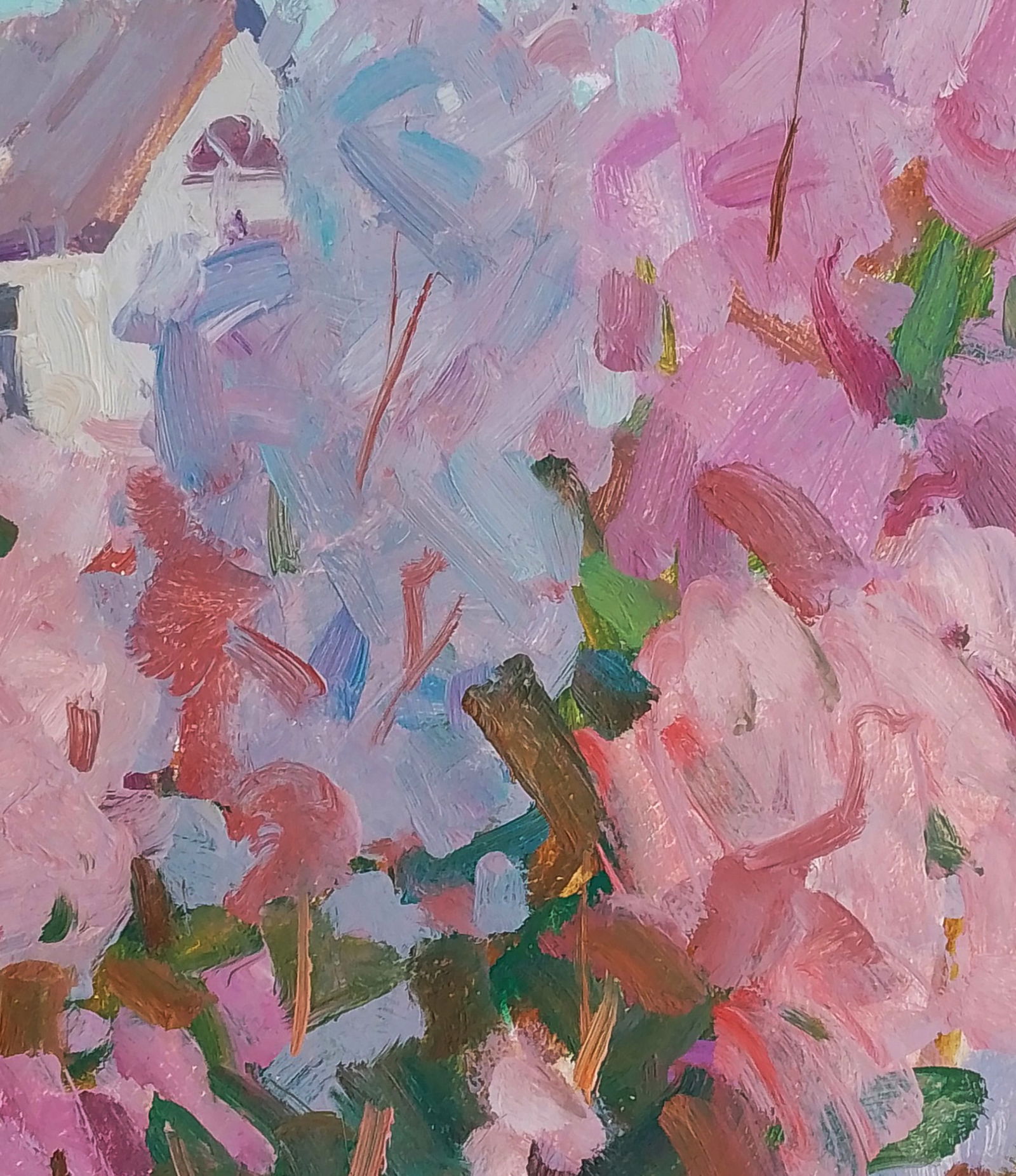 Oil painting Lilacs near the house Igor Tuzhikov - 6