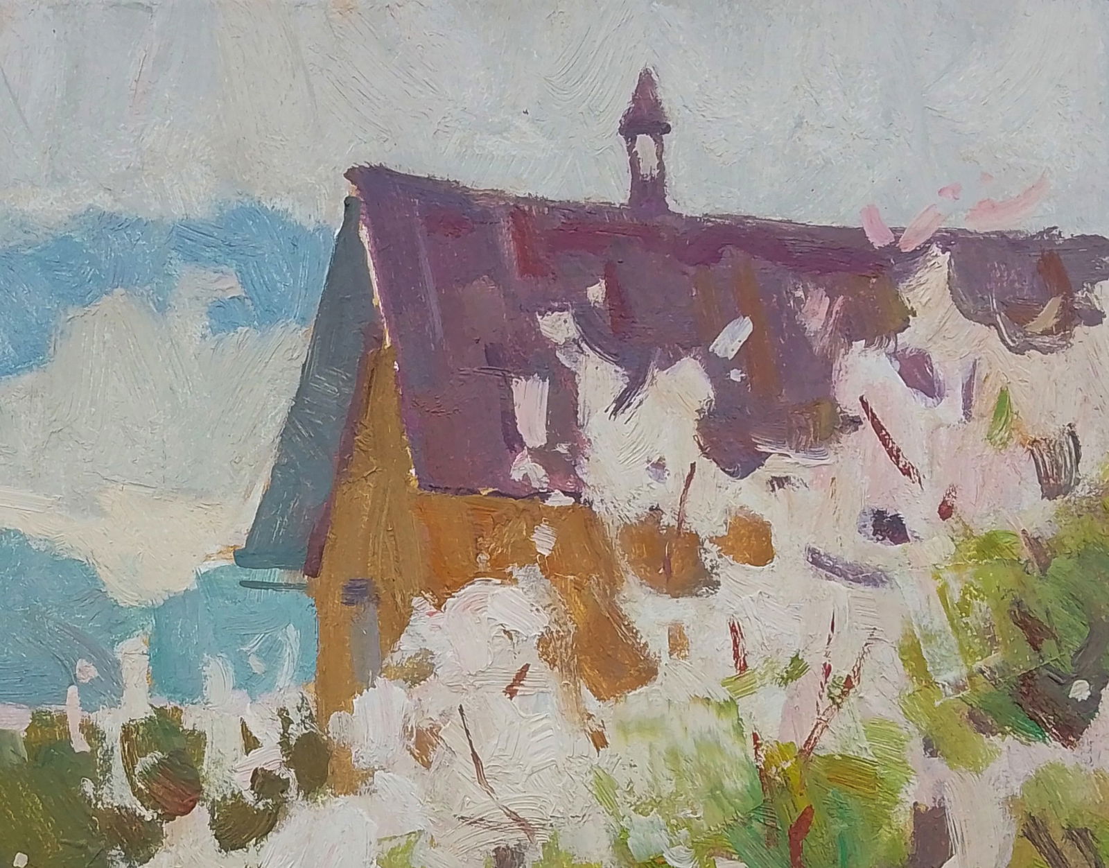 Oil painting May village day Igor Tuzhikov - 5