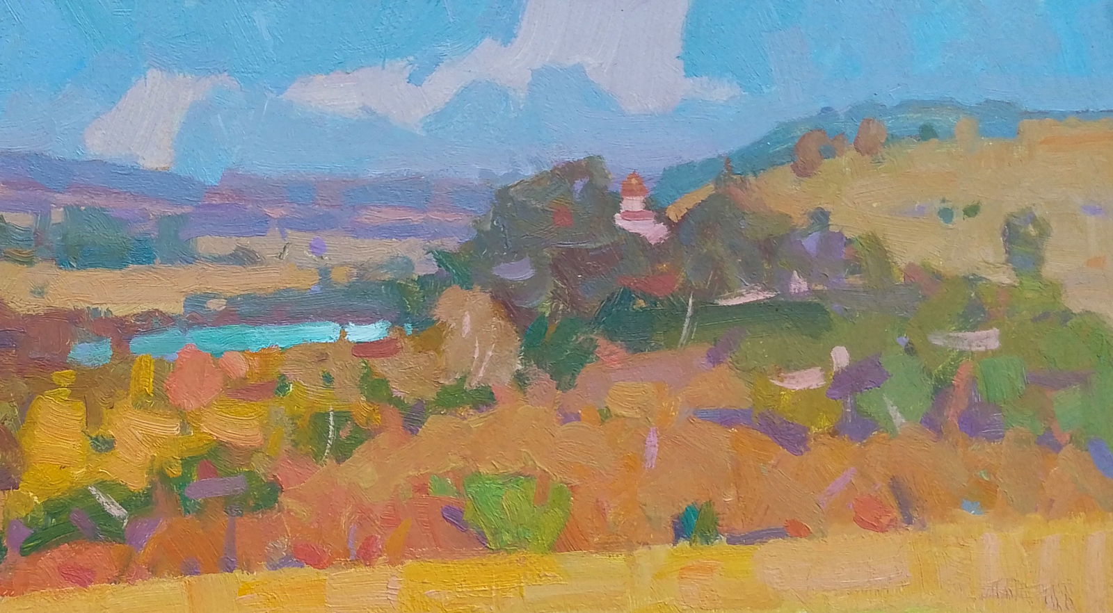 Oil painting A hot summer evening Igor Tuzhikov - 5