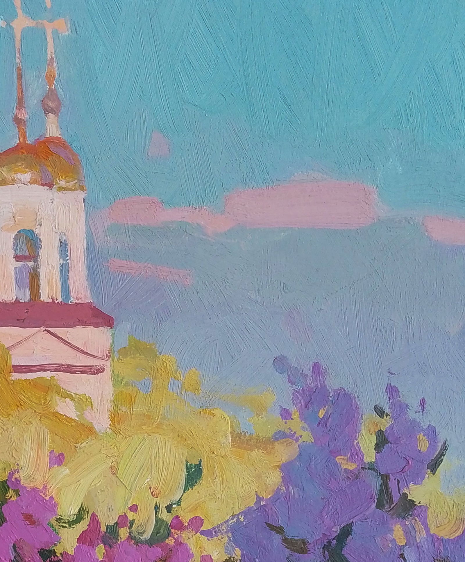 Oil painting Evening church bells Igor Tuzhikov - 5