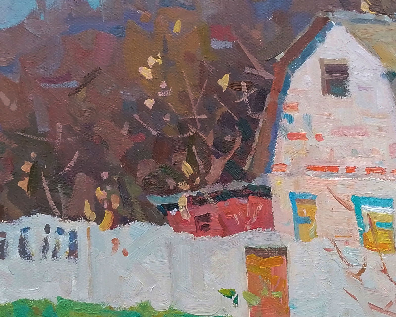 Oil painting Spring courtyard Igor Tuzhikov - 6