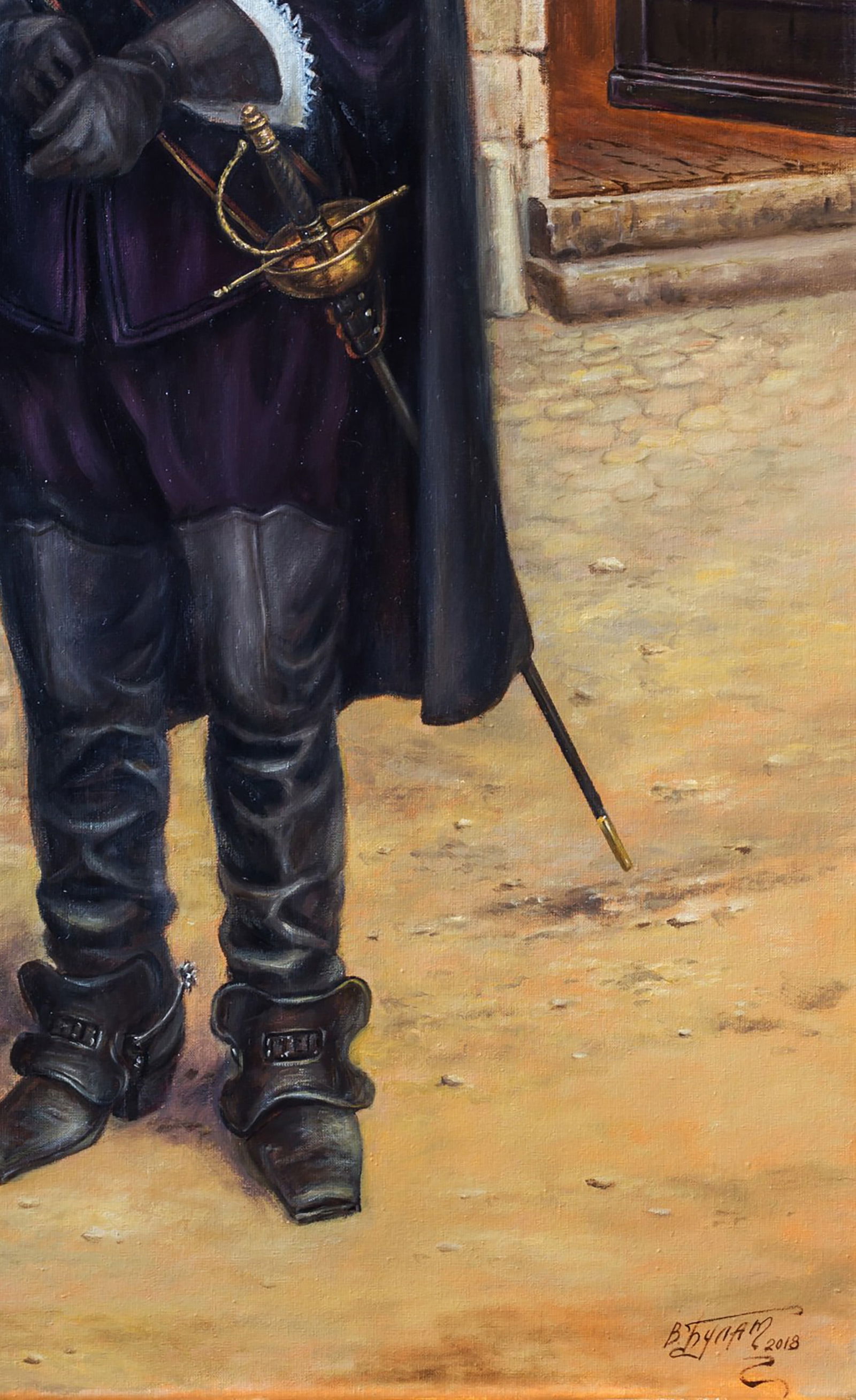 Oil painting I rarely laugh Valeriy Bulat - 7