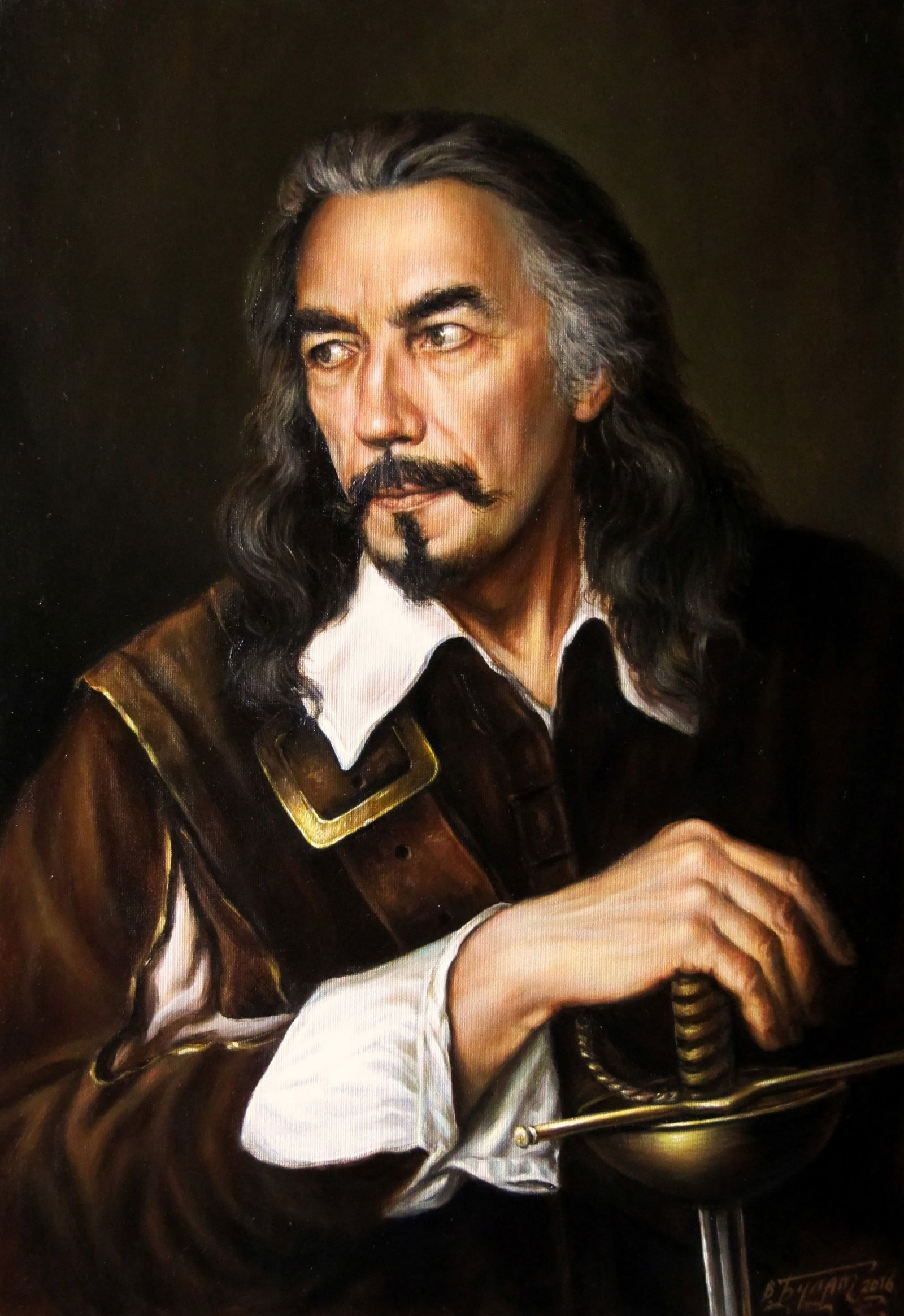 Oil painting Self-portrait Valeriy Bulat: Title: Oil painting Self-portrait Valeriy Bulat Description: 47BUL Painter: Valeriy Bulat Size: 50x35 cm/19.68x13.77 inches Components: oil, canvas Original painting CONDITION: excellent ARTIST: