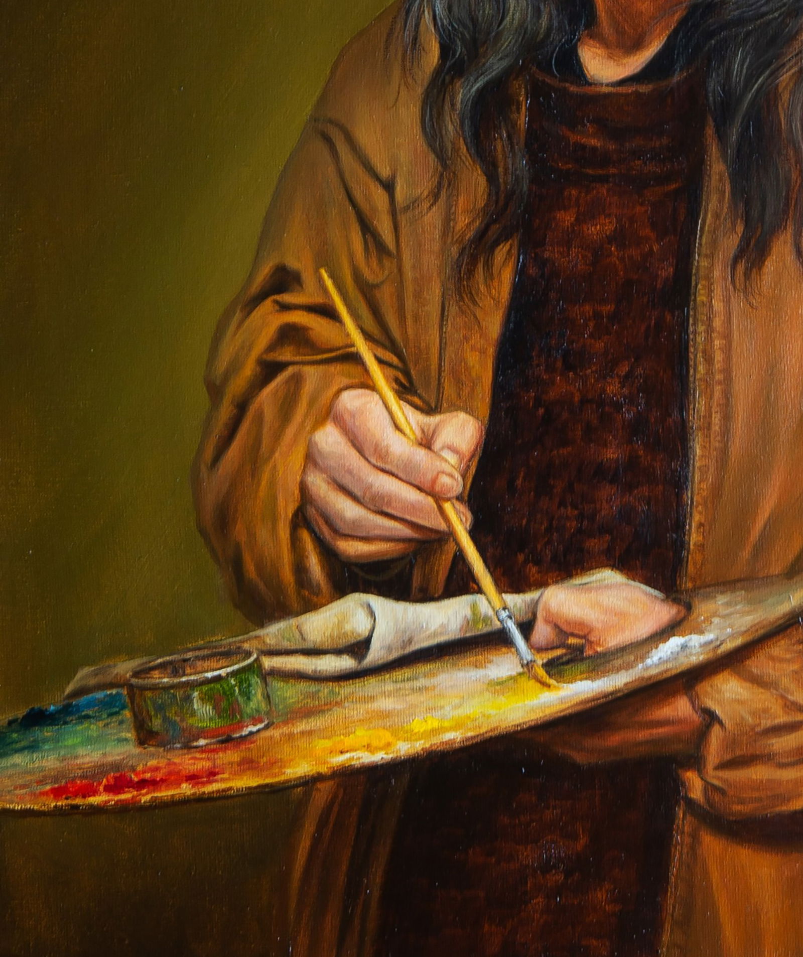Oil painting An artist at work Valeriy Bulat - 6