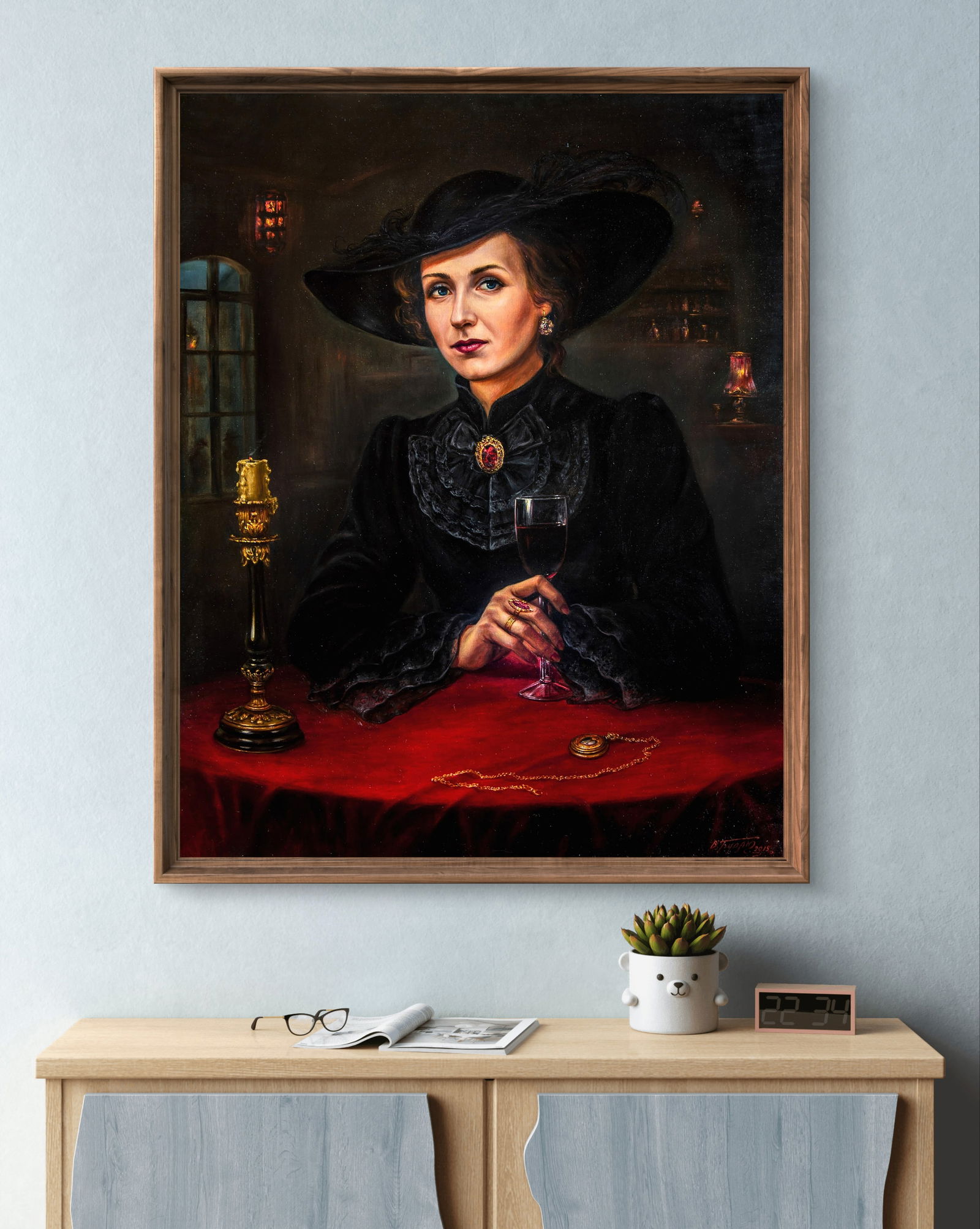 Oil painting Breathing in perfumes and mists Valeriy Bulat - 2