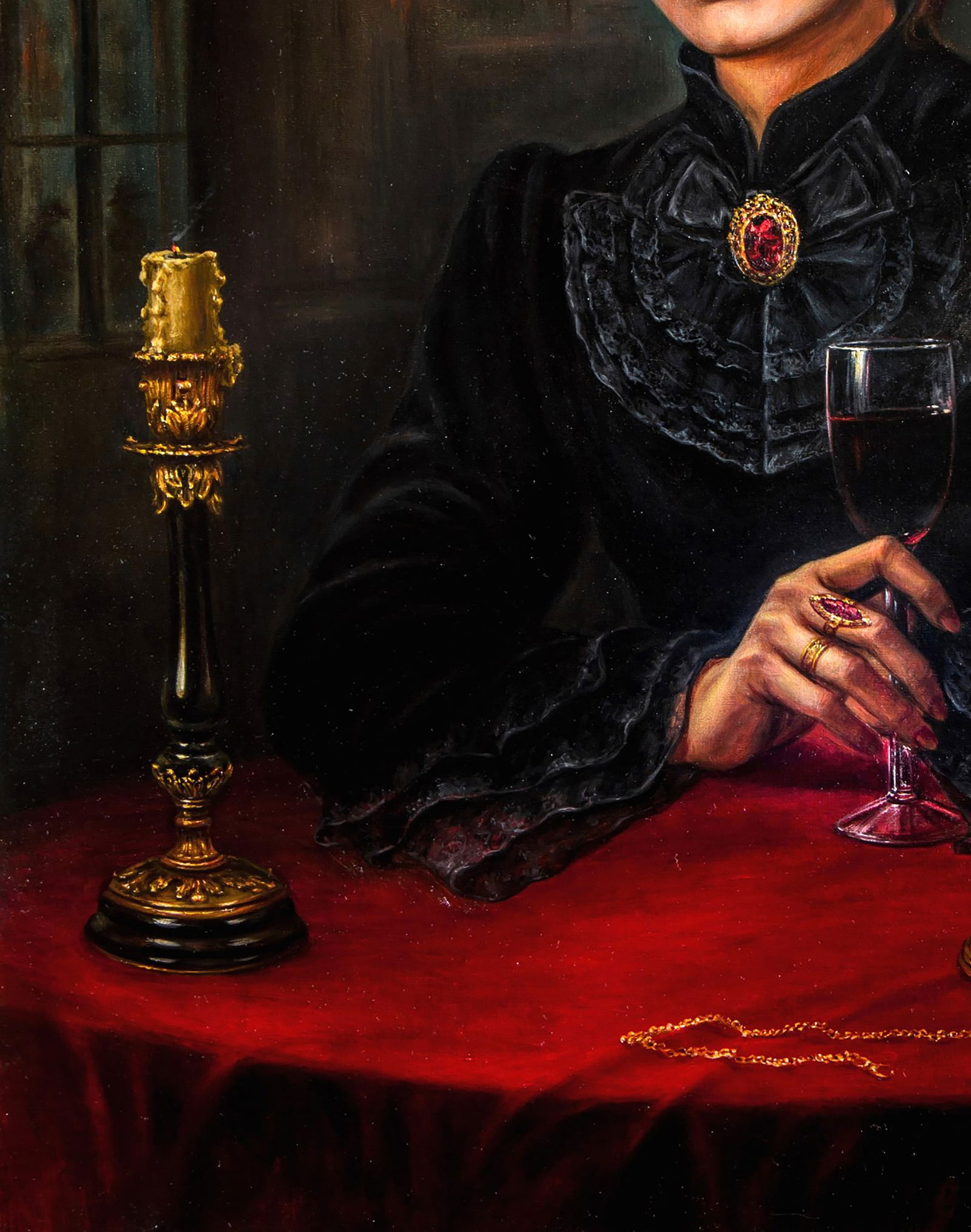 Oil painting Breathing in perfumes and mists Valeriy Bulat - 6