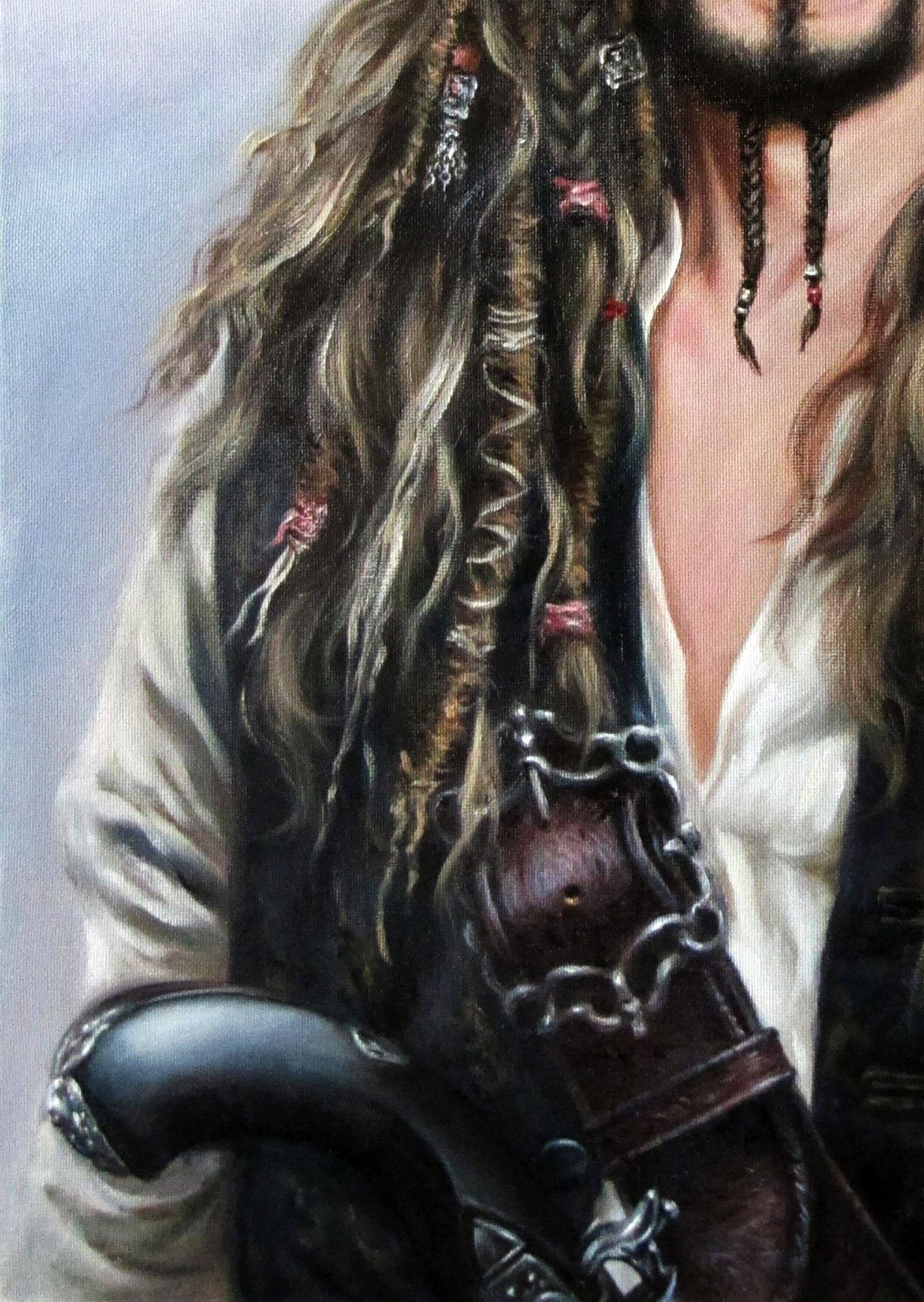 Oil painting Self-portrait as Jack Sparrow Valeriy Bulat - 6
