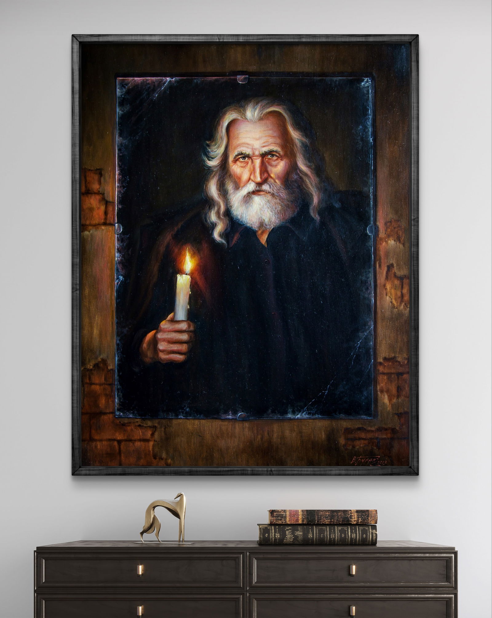 Oil painting Old mirror Valeriy Bulat - 2