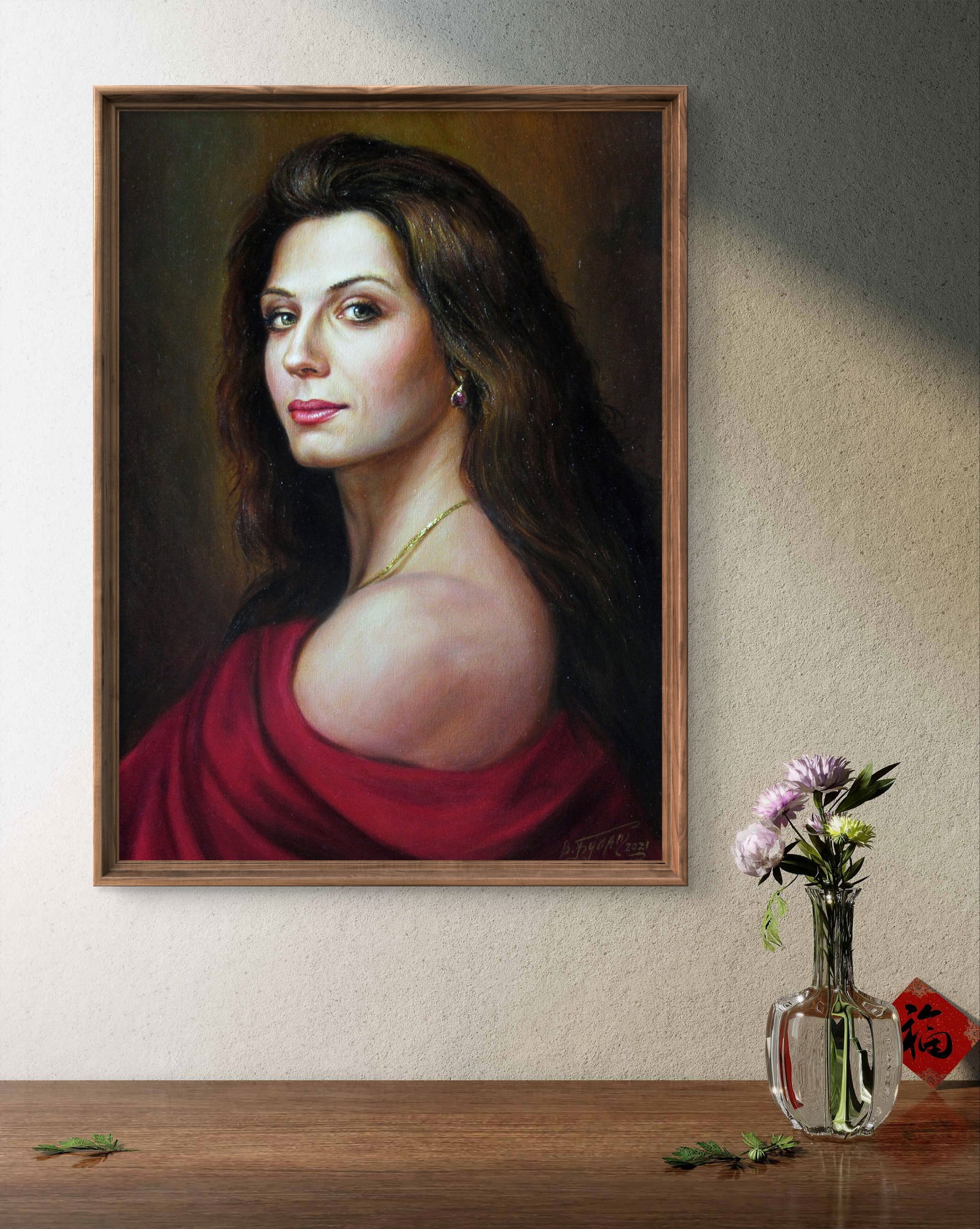 Oil painting Silk fire Valeriy Bulat - 2