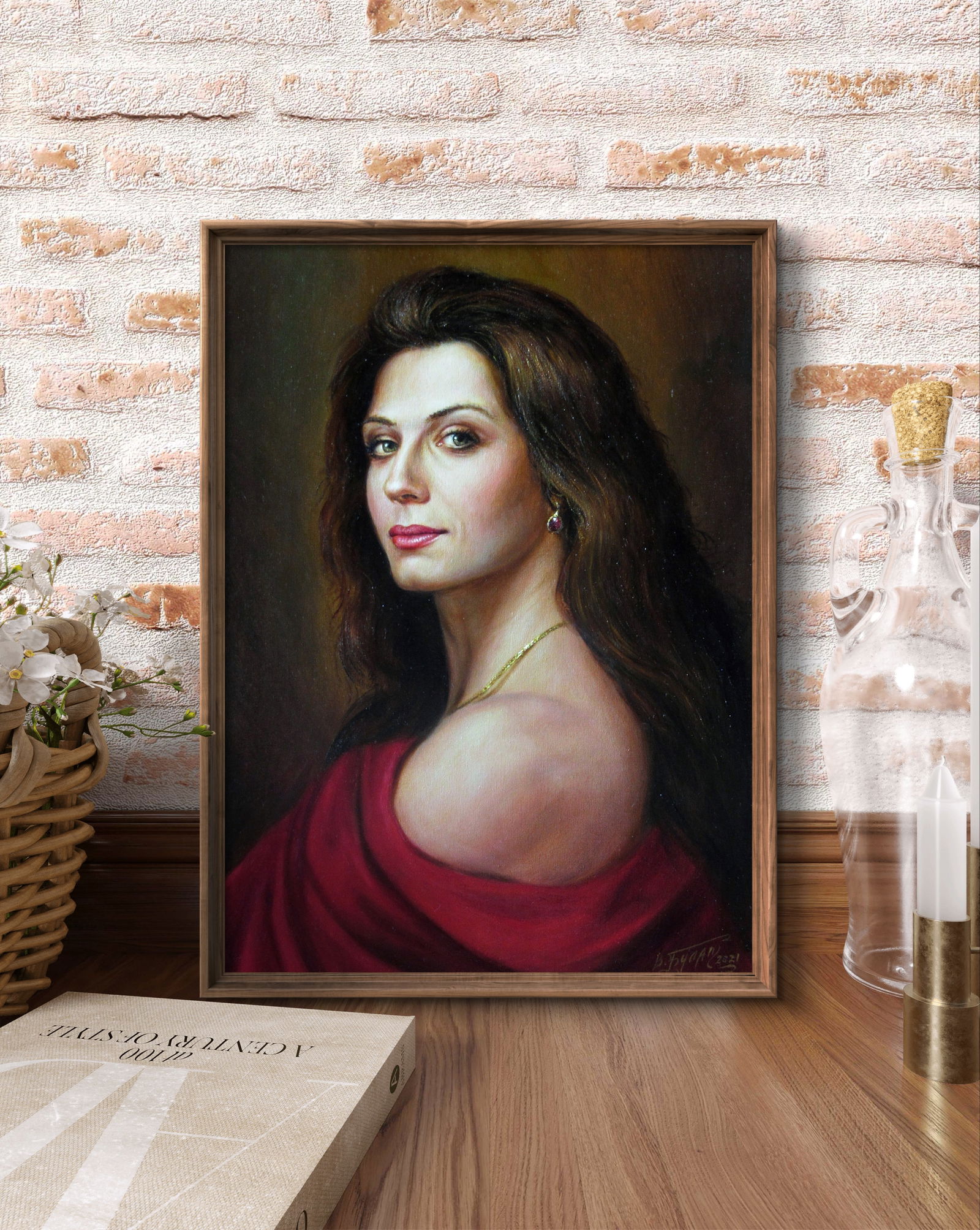 Oil painting Silk fire Valeriy Bulat - 3