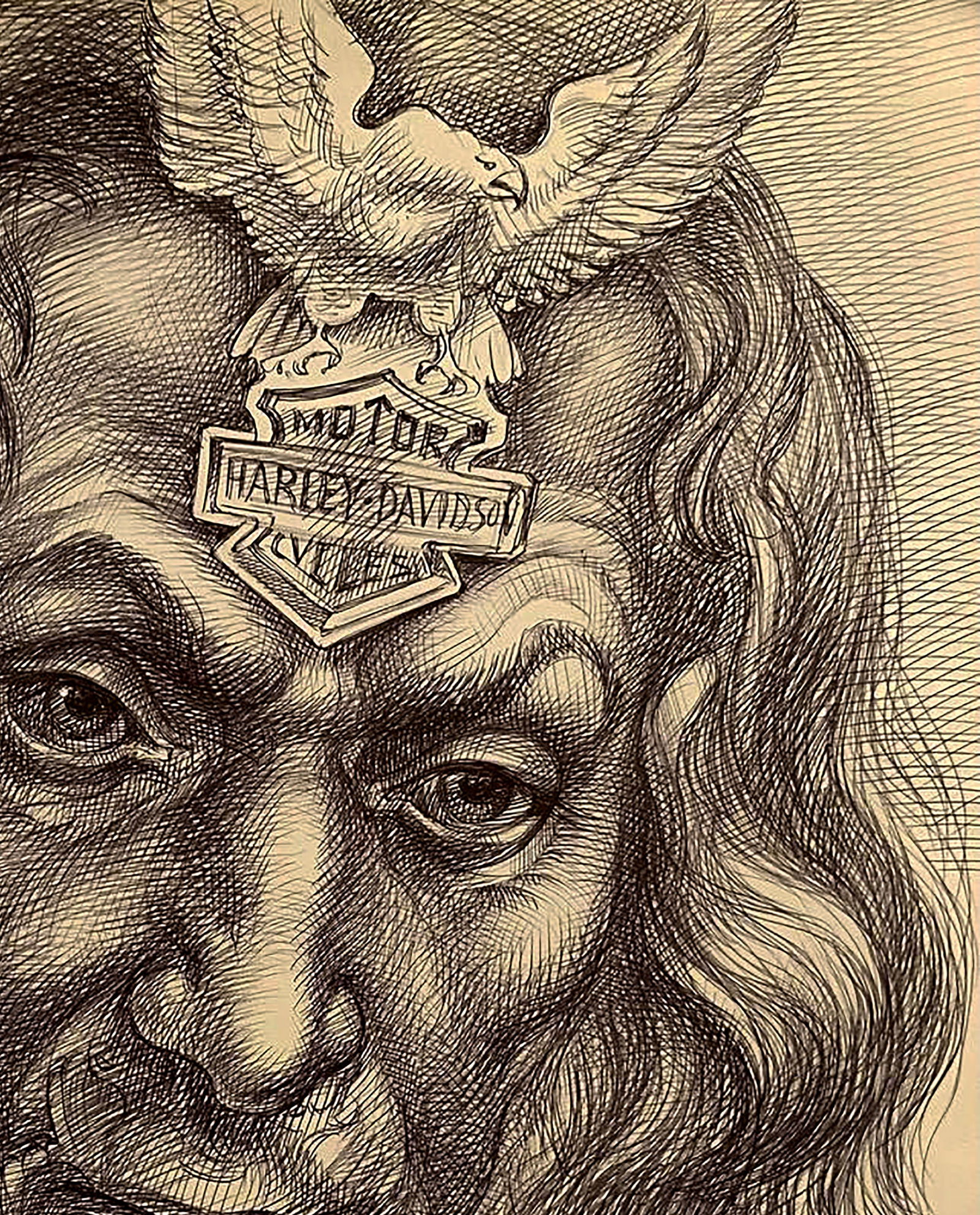 Pen painting Forward with speed Natalia Bulat - 3