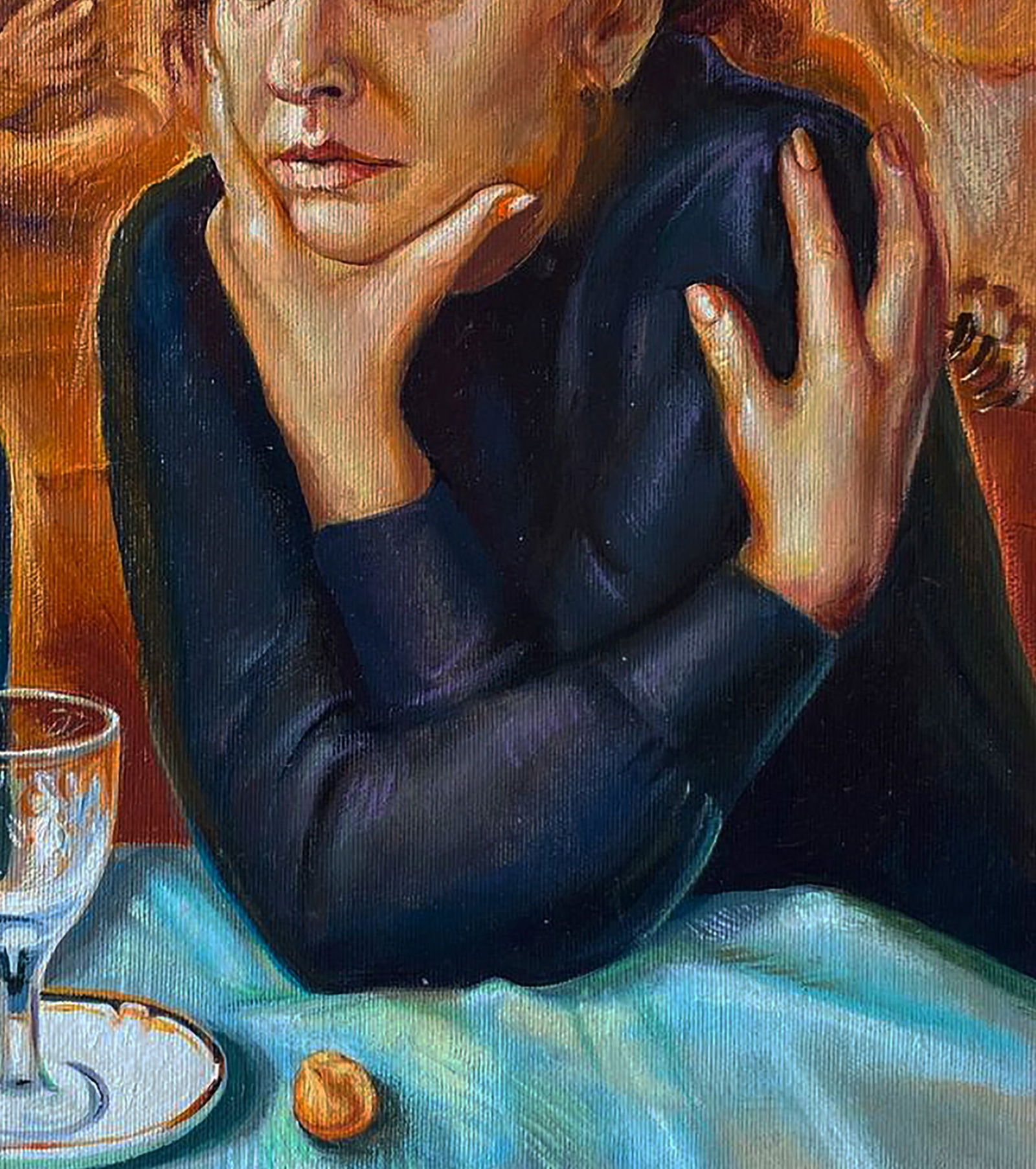 Oil painting After absinthe Natalia Bulat - 6