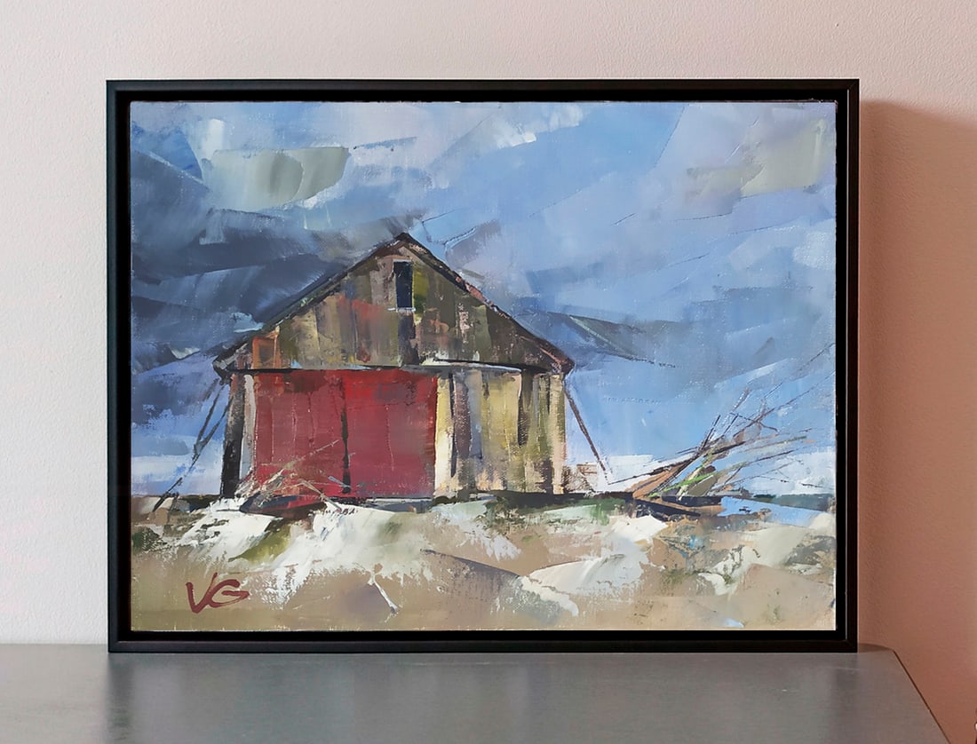 Oil painting Seasonal wind Volodymyr Gluhomanyuk - 2