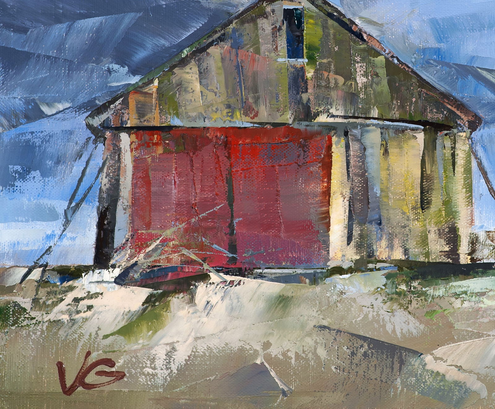 Oil painting Seasonal wind Volodymyr Gluhomanyuk - 7