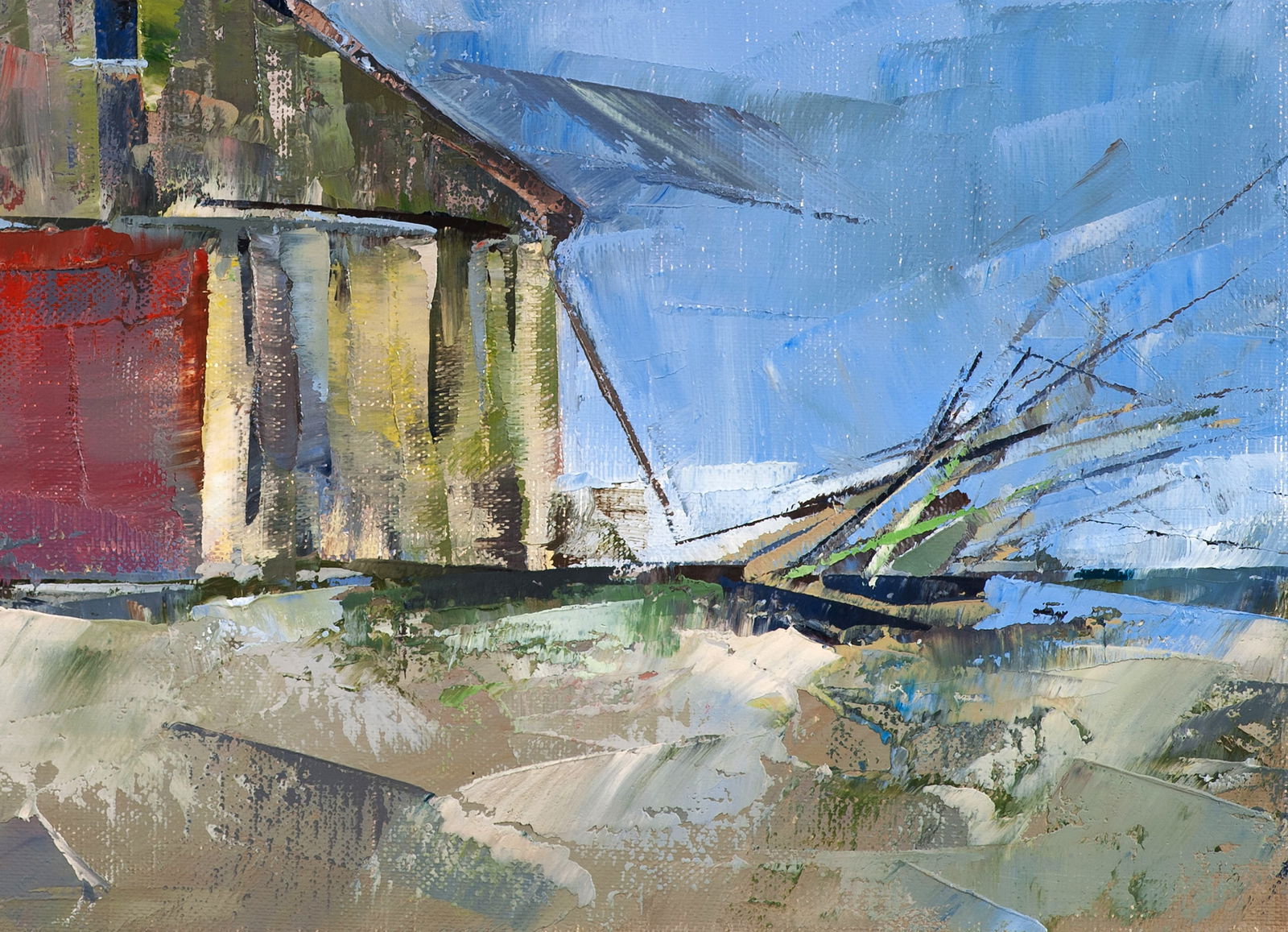 Oil painting Seasonal wind Volodymyr Gluhomanyuk - 8