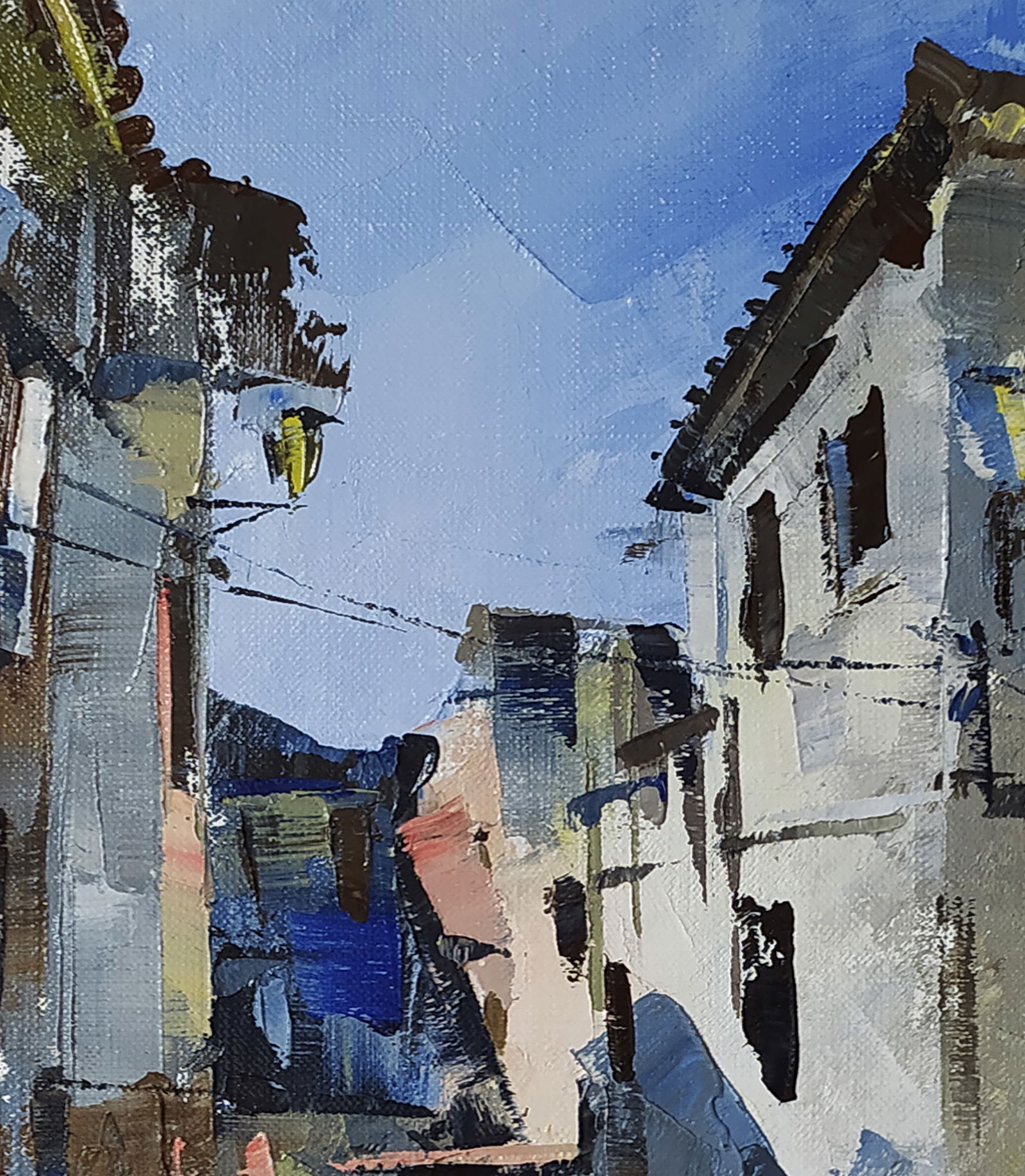 Oil painting City streets Volodymyr Gluhomanyuk - 4