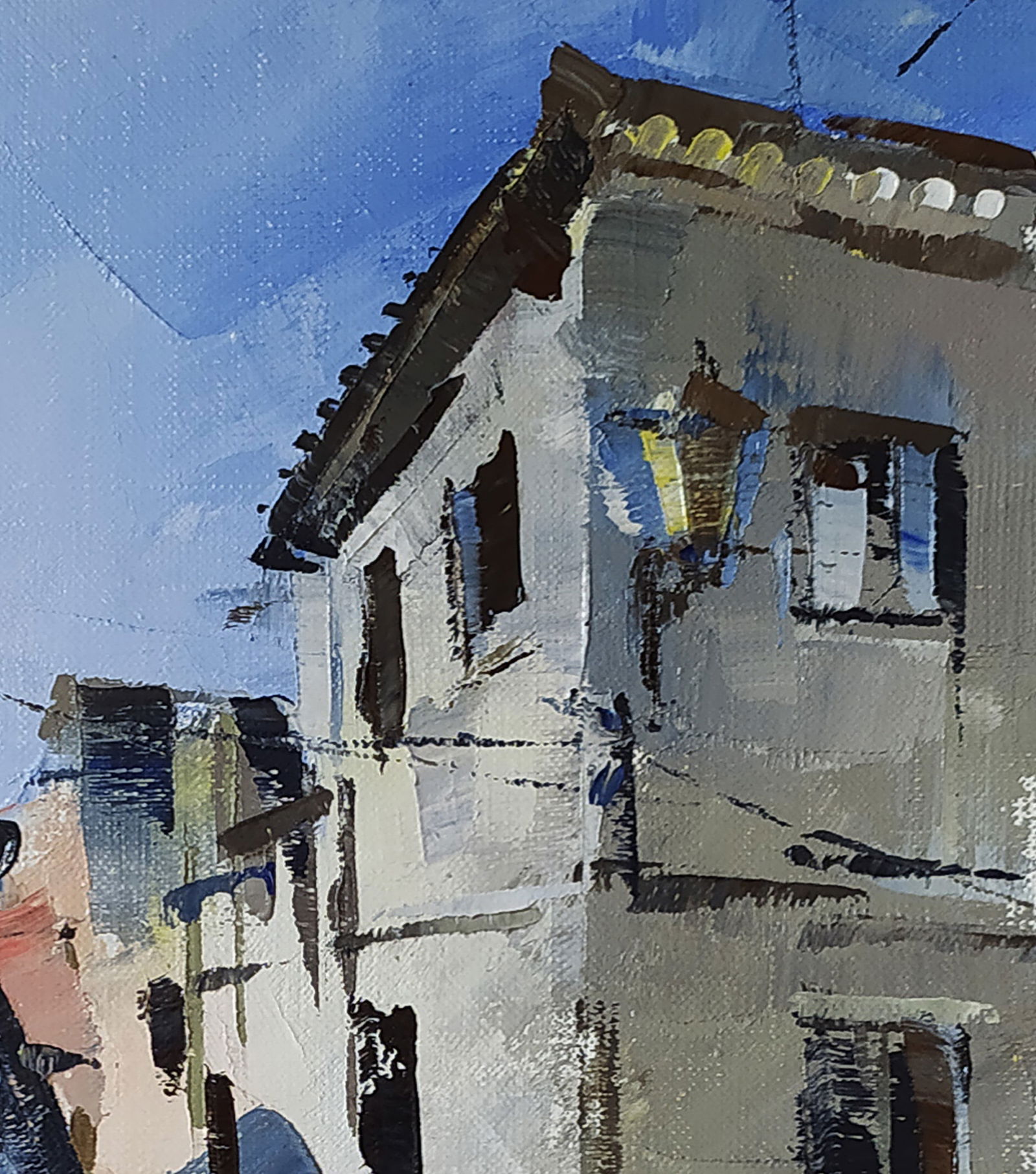 Oil painting City streets Volodymyr Gluhomanyuk - 5