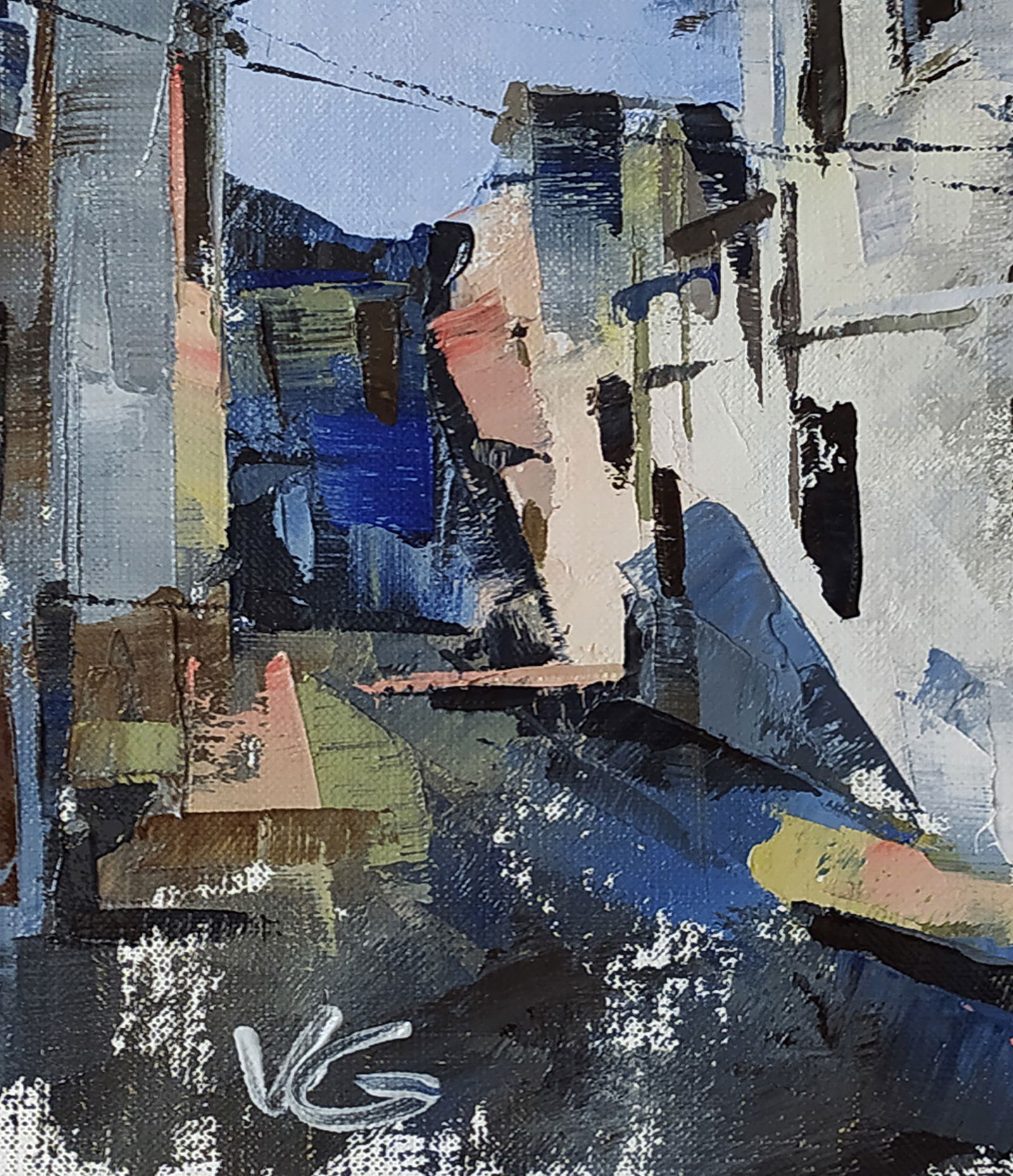 Oil painting City streets Volodymyr Gluhomanyuk - 6