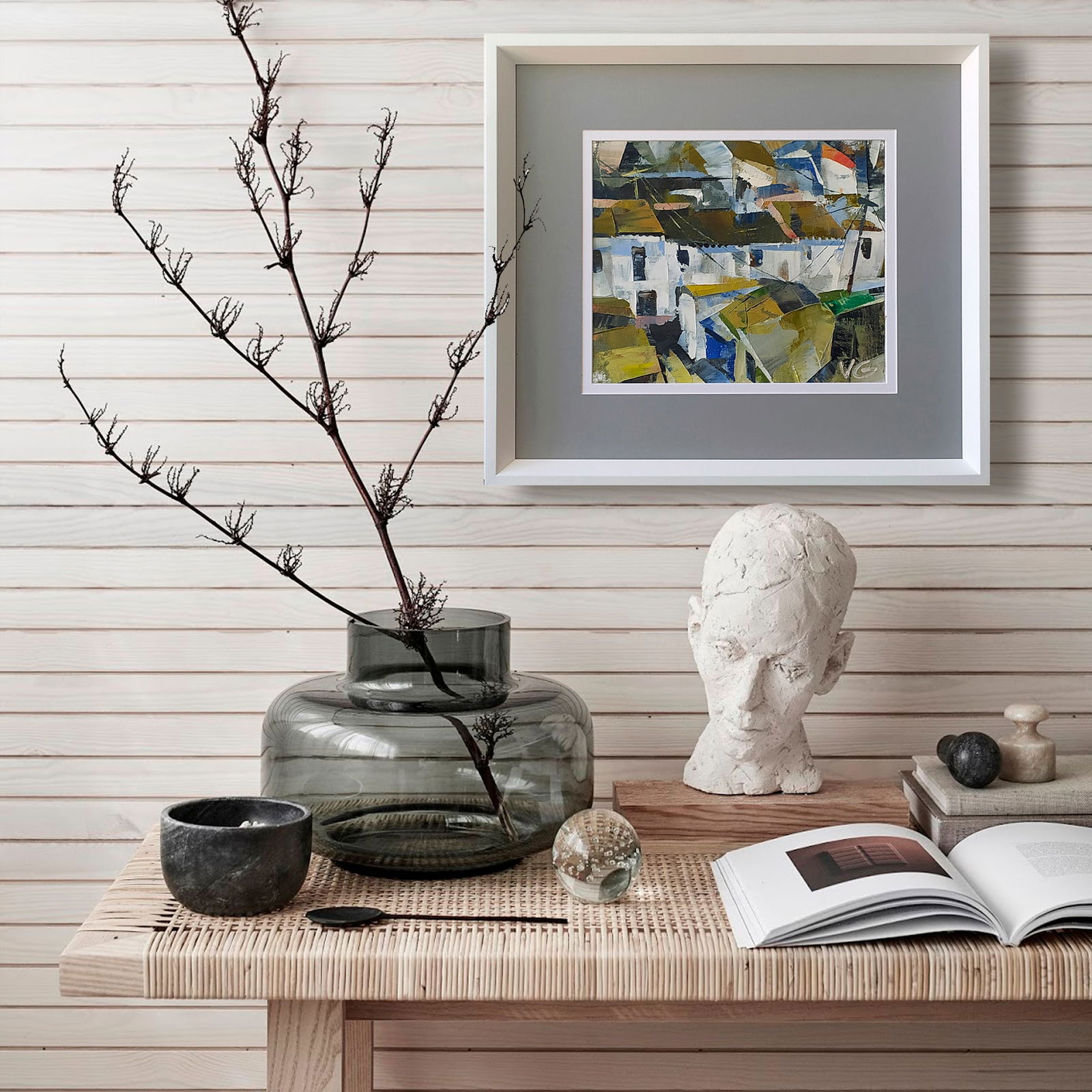 Oil painting Mirror street of the city Volodymyr Gluhomanyuk - 3