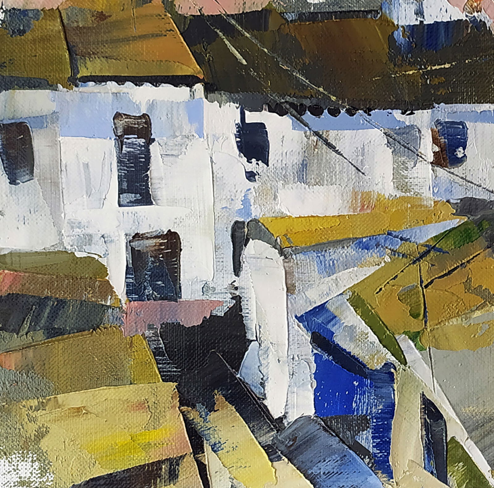 Oil painting Mirror street of the city Volodymyr Gluhomanyuk - 6