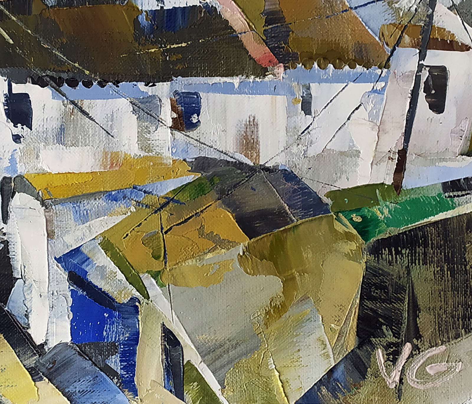 Oil painting Mirror street of the city Volodymyr Gluhomanyuk - 7