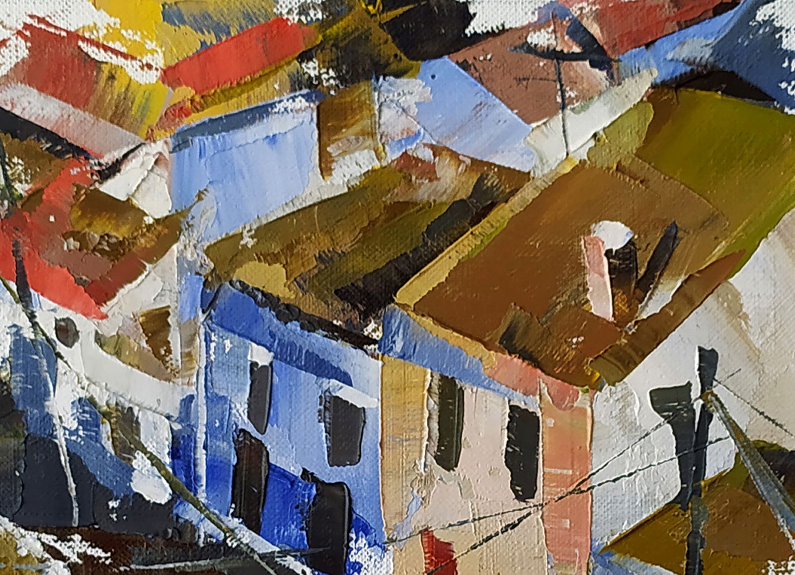 Oil painting Early morning in the city Volodymyr Gluhomanyuk - 5