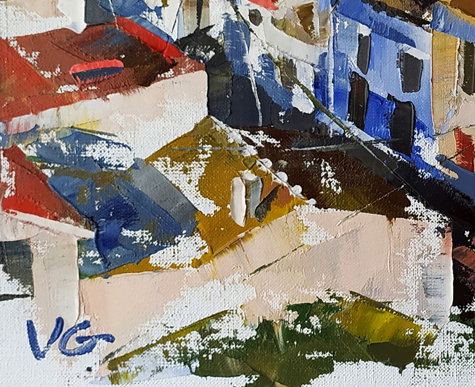 Oil painting Early morning in the city Volodymyr Gluhomanyuk - 6